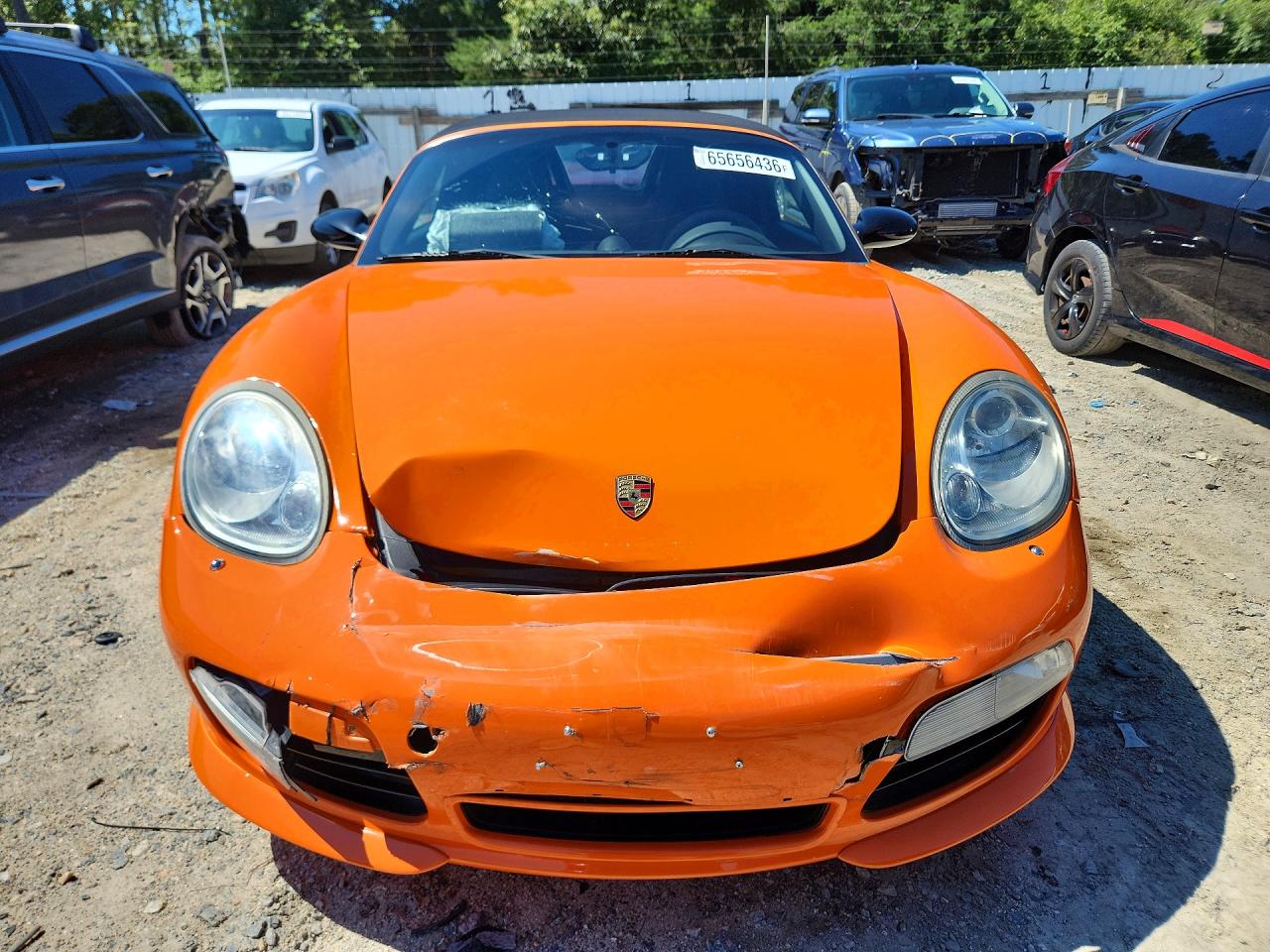 2008 Porsche Boxster S Orange vin: WP0CB29818U730127