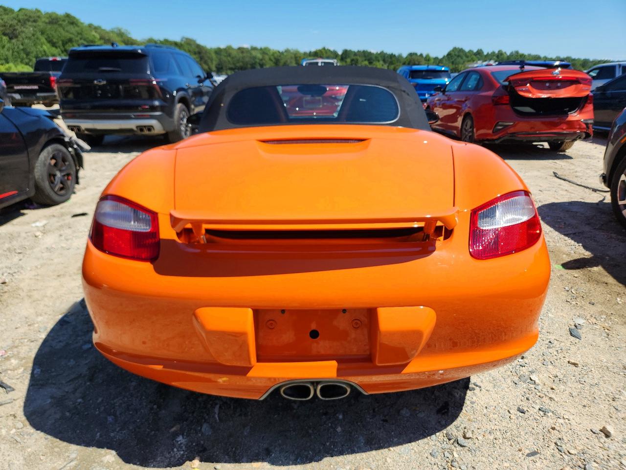 2008 Porsche Boxster S Orange vin: WP0CB29818U730127