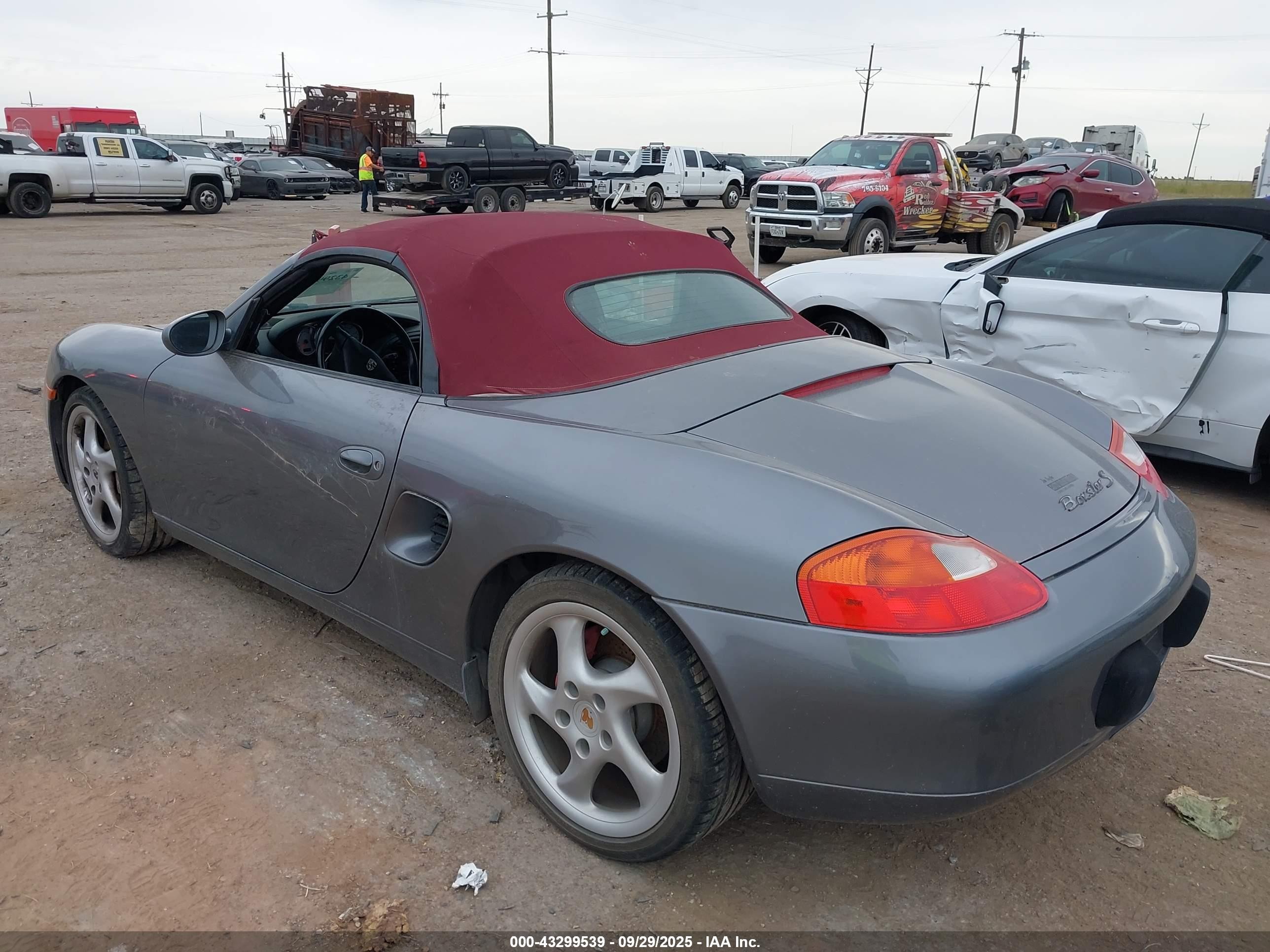 2002 Porsche Boxster S Gray vin: WP0CB29822U660564