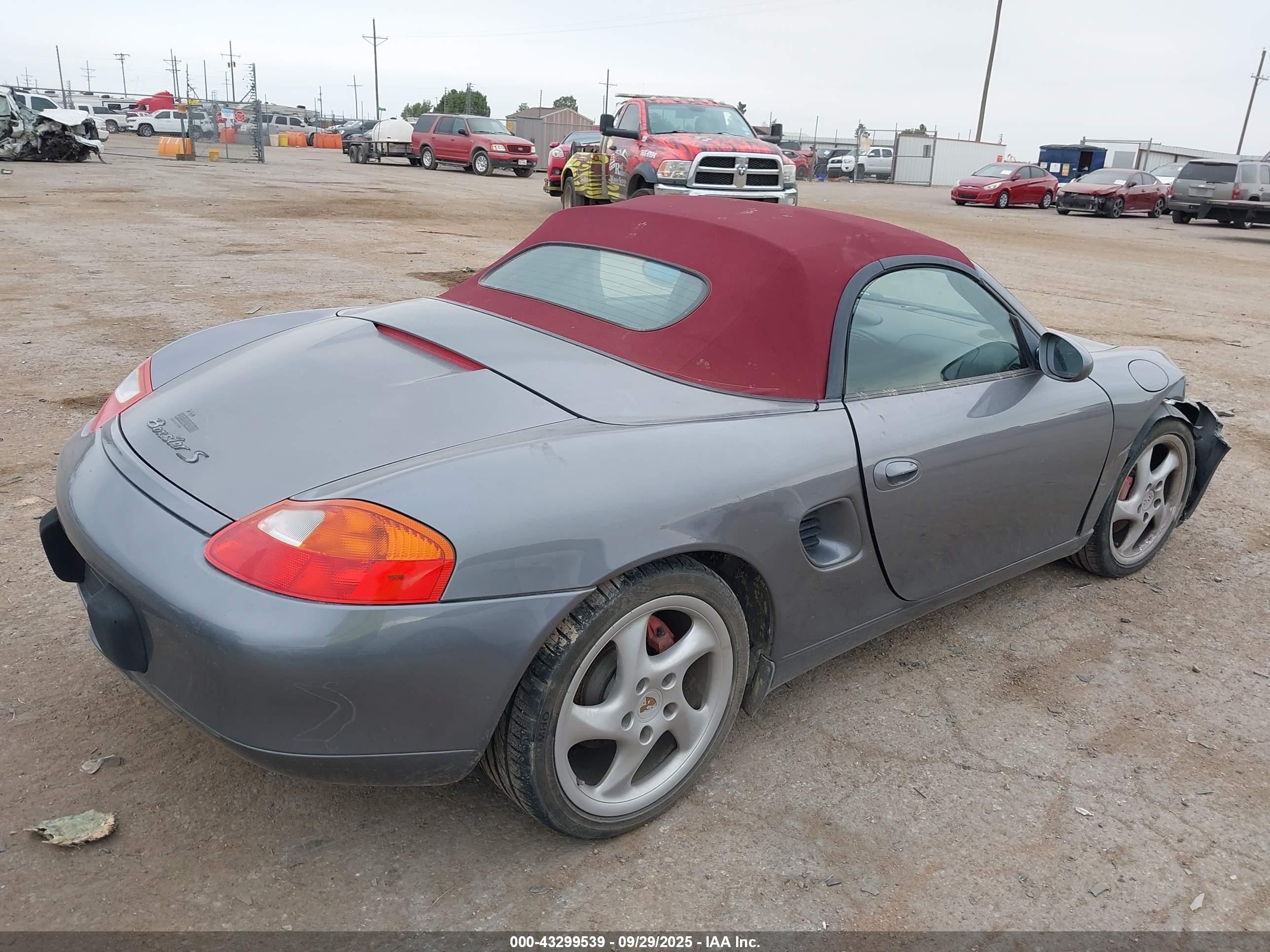 2002 Porsche Boxster S Gray vin: WP0CB29822U660564