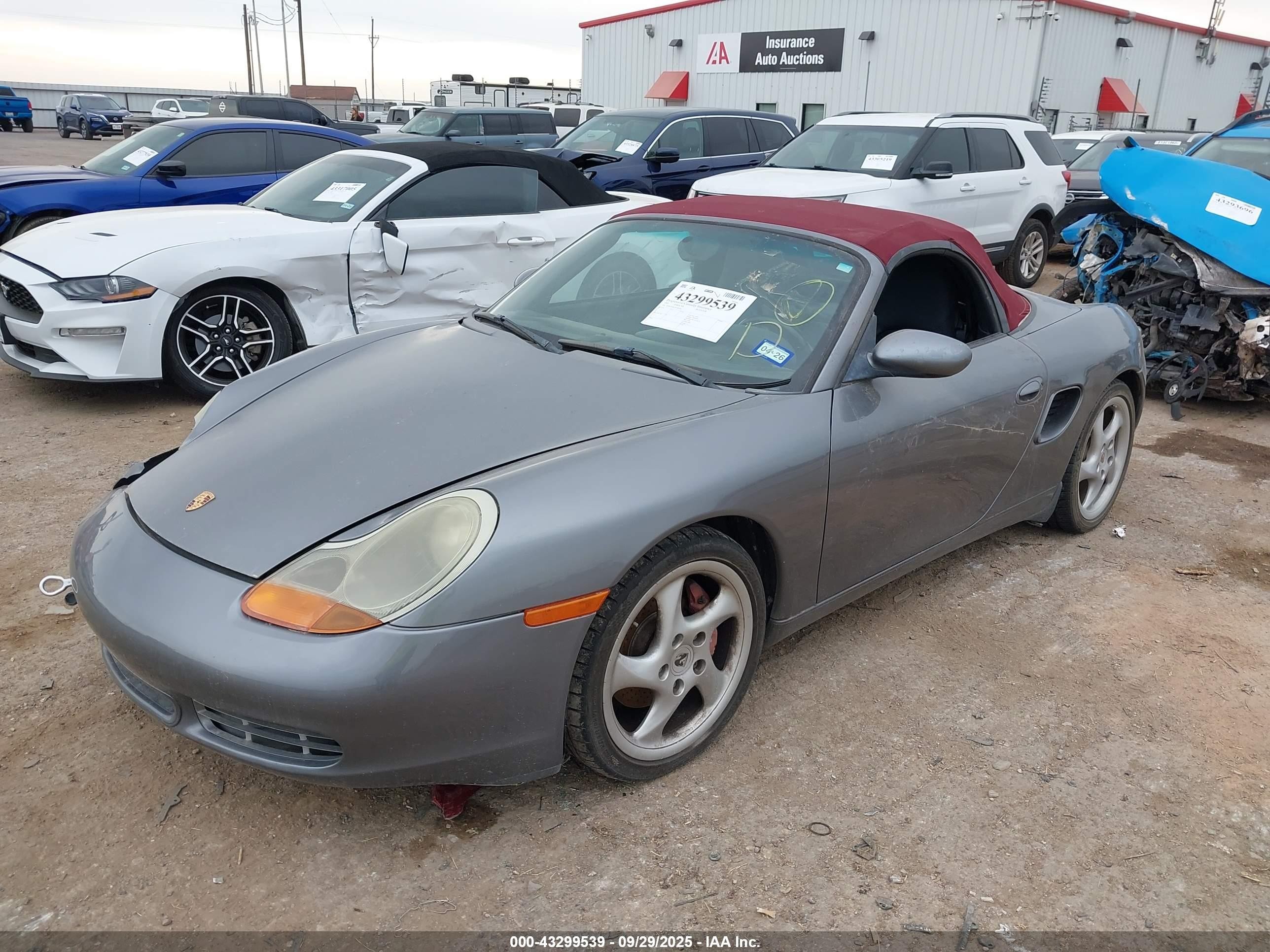 2002 Porsche Boxster S Gray vin: WP0CB29822U660564