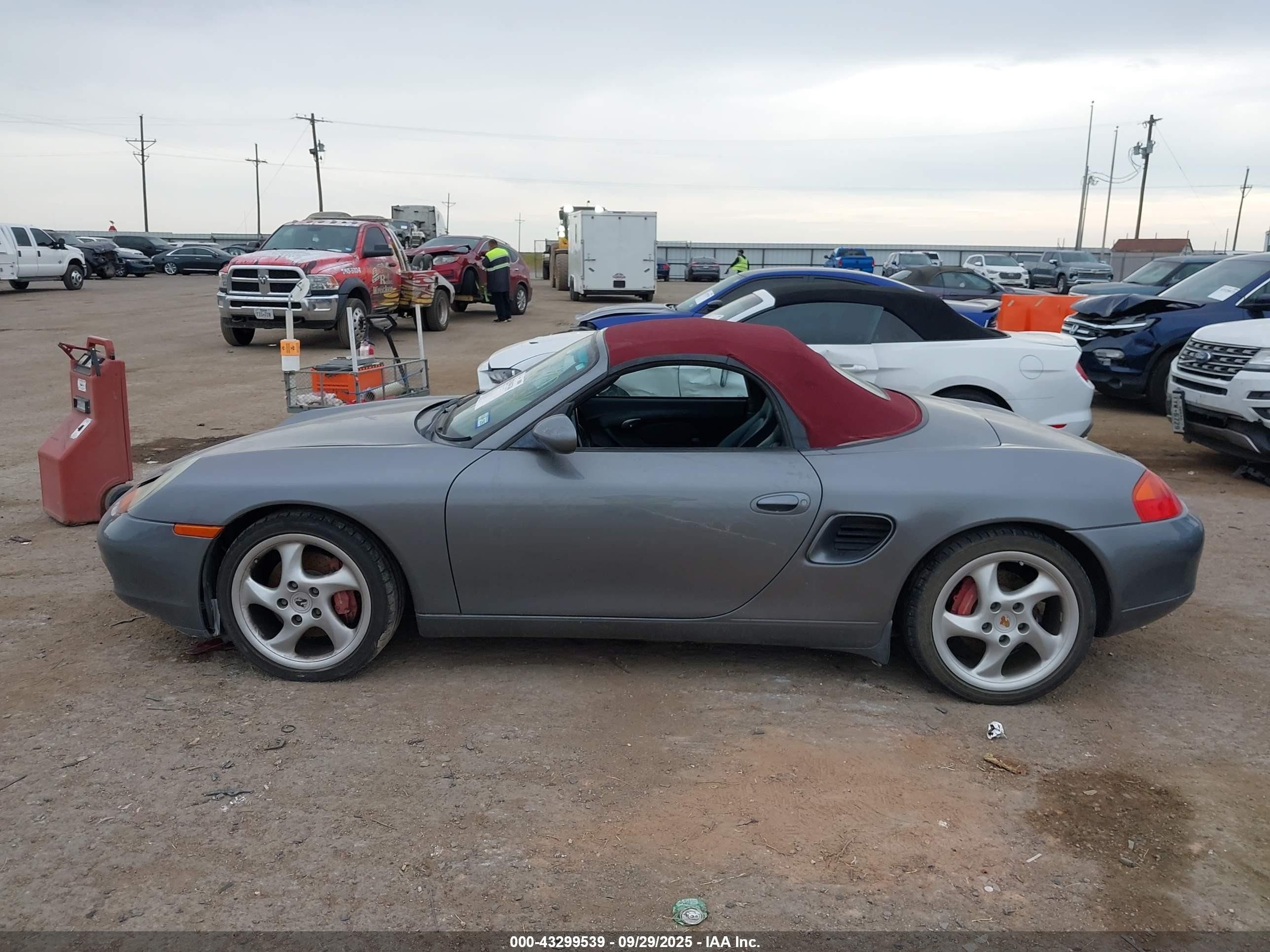 2002 Porsche Boxster S Gray vin: WP0CB29822U660564