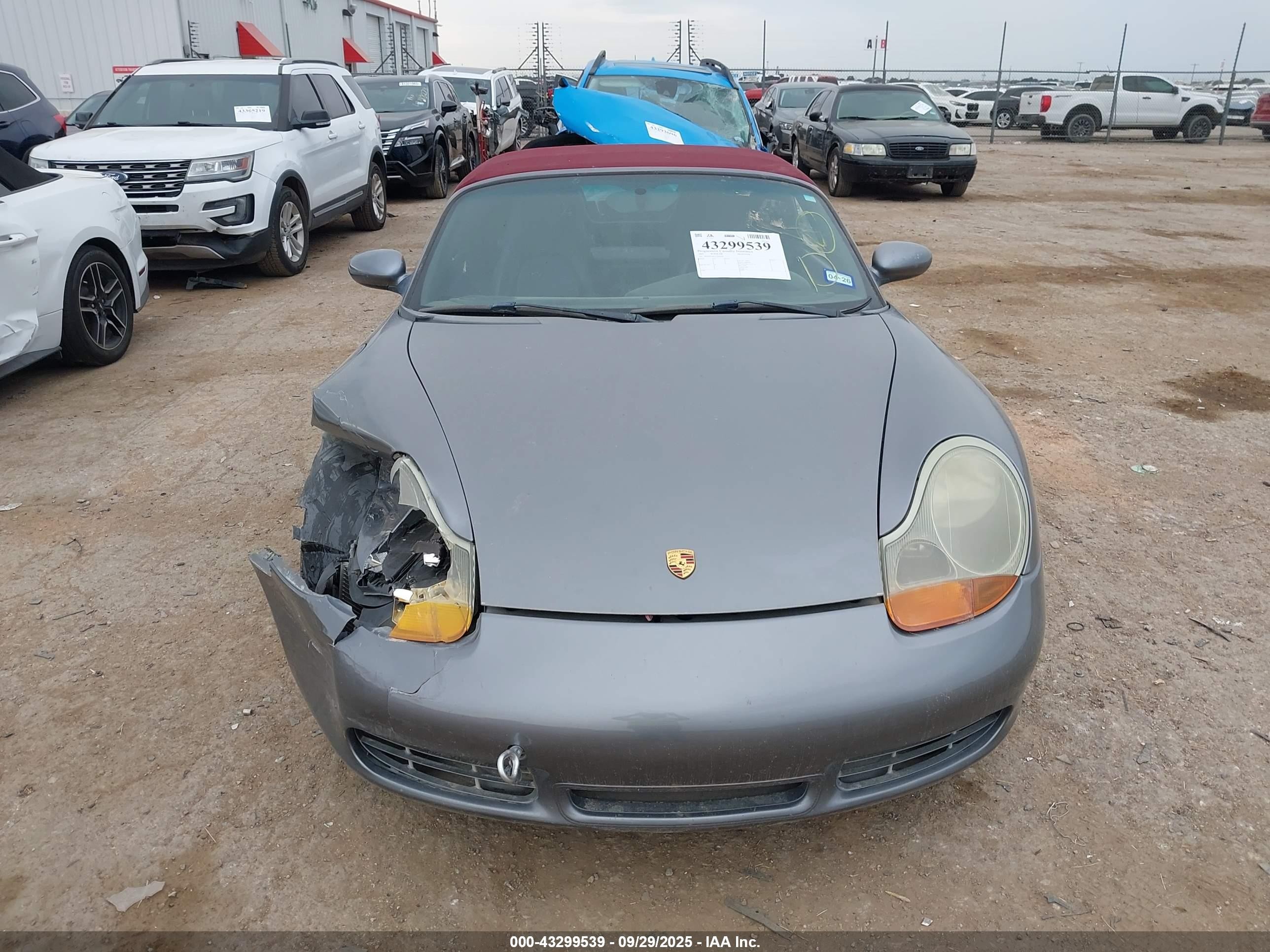 2002 Porsche Boxster S Gray vin: WP0CB29822U660564
