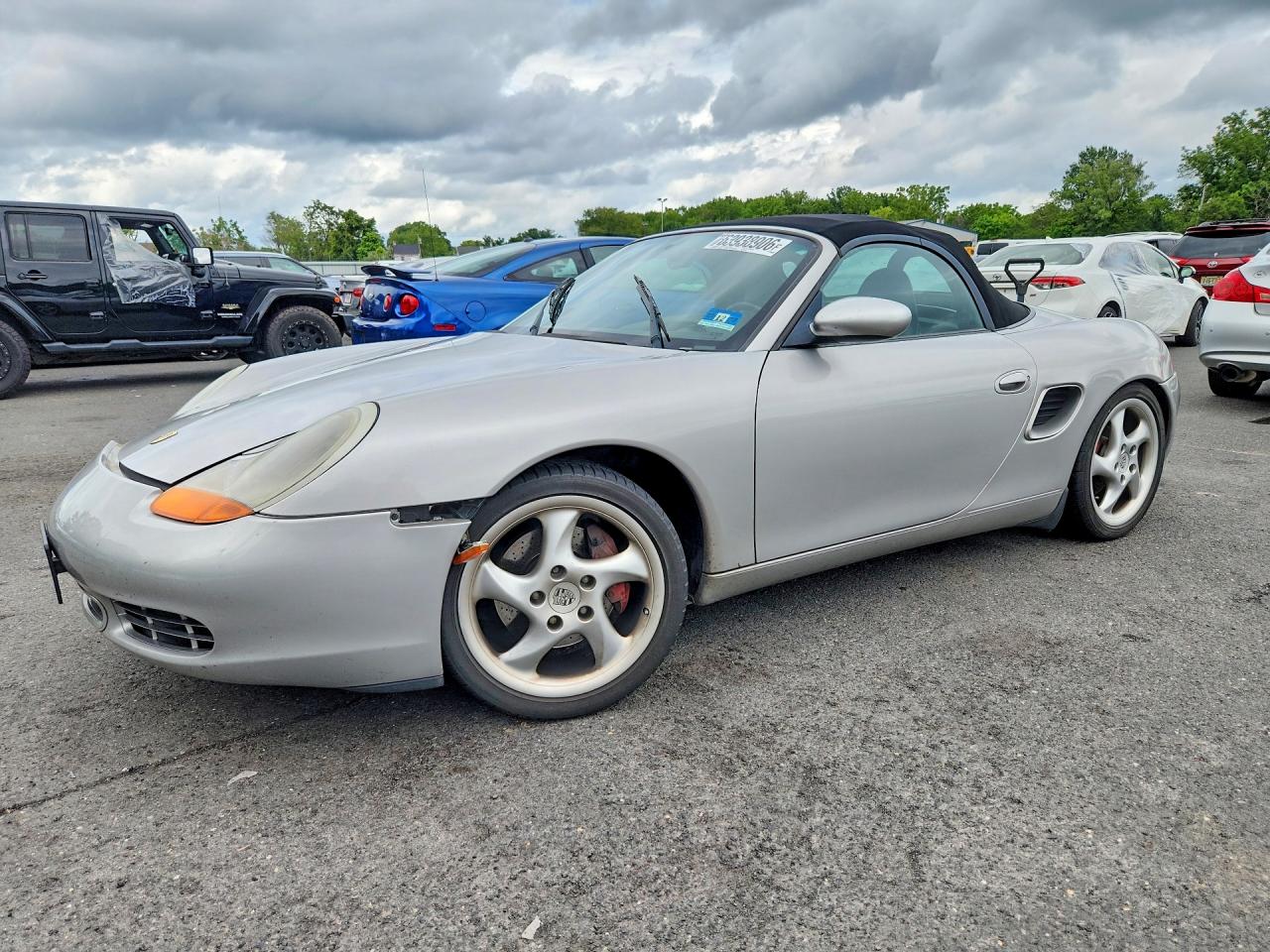 2002 Porsche Boxster S Silver vin: WP0CB29822U660919