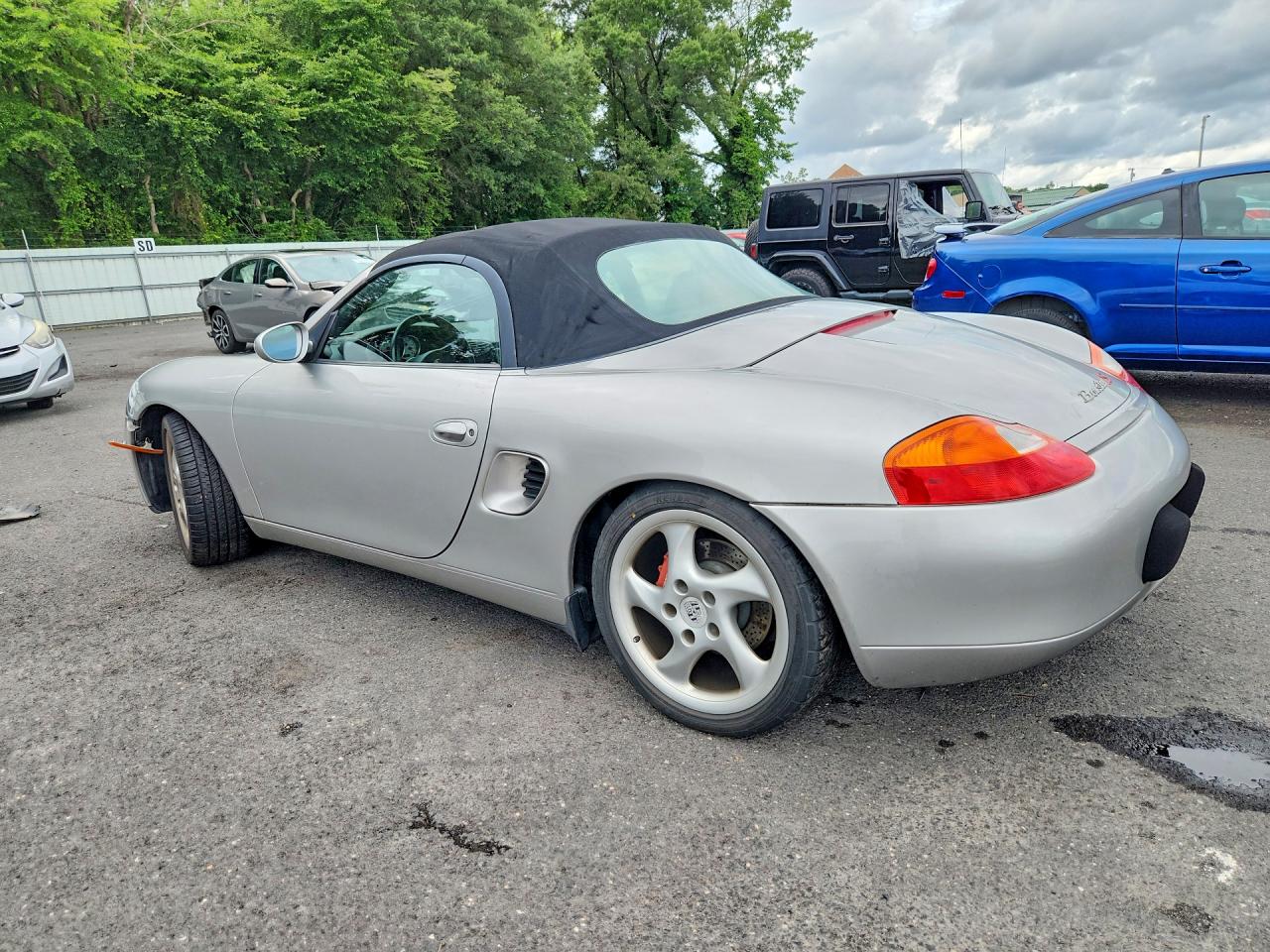 2002 Porsche Boxster S Silver vin: WP0CB29822U660919