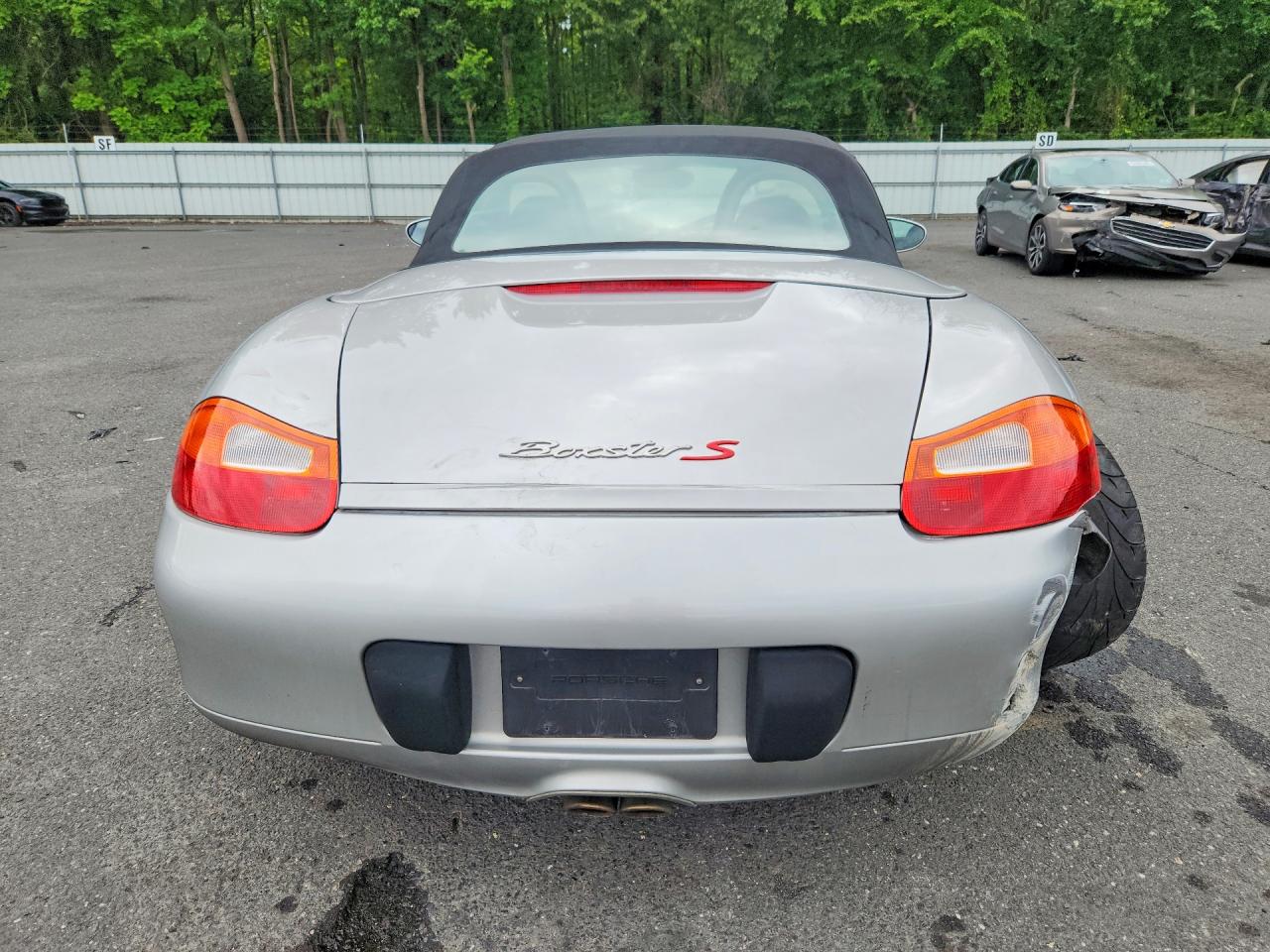 2002 Porsche Boxster S Silver vin: WP0CB29822U660919