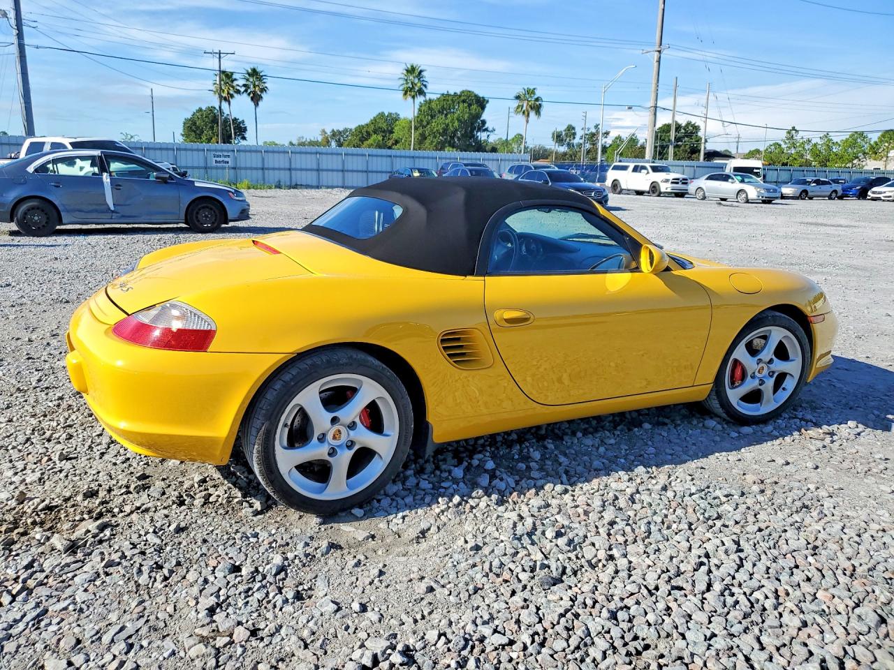 2003 Porsche Boxster S Yellow vin: WP0CB29823U662090