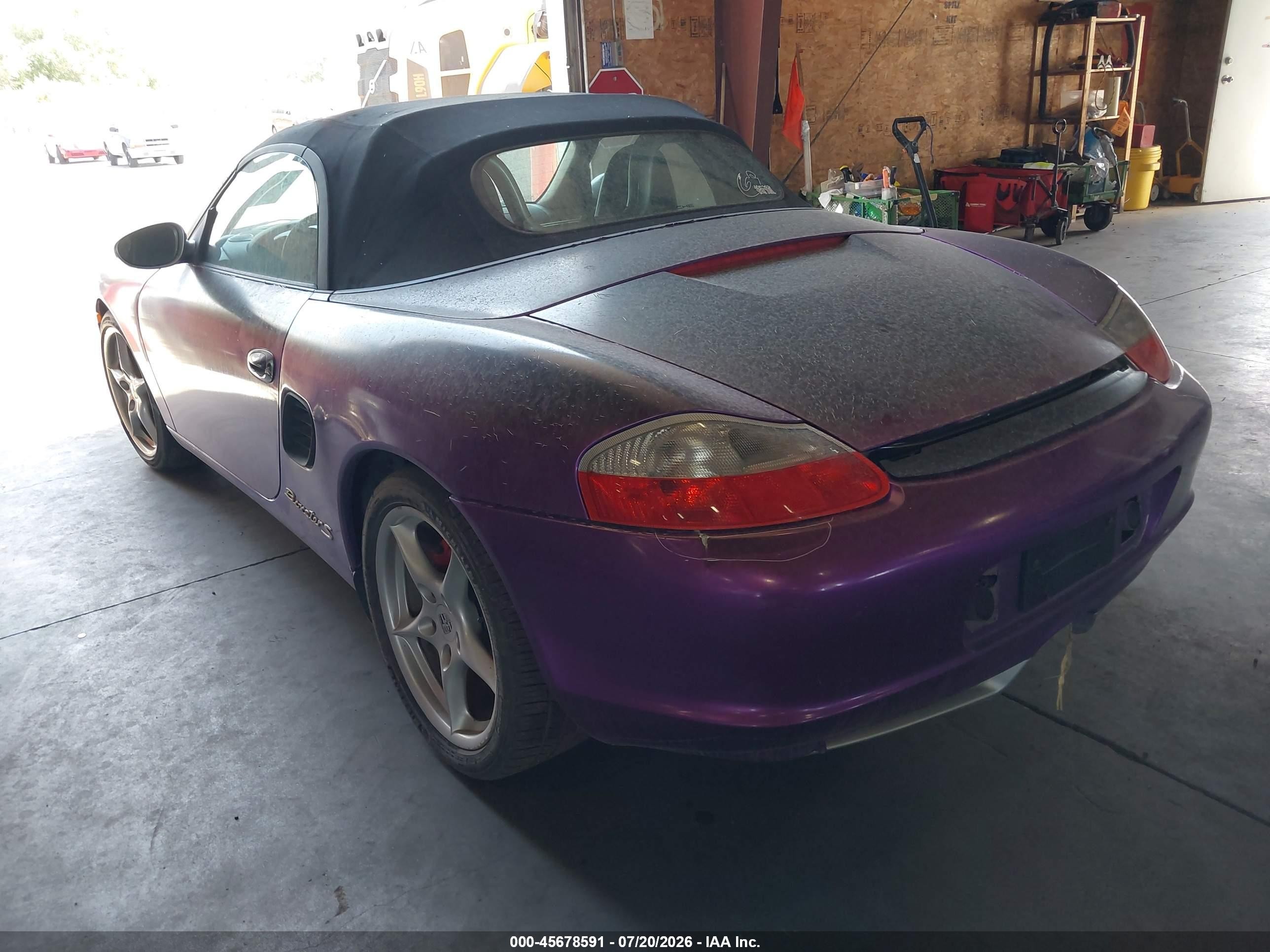 2003 Porsche Boxster S Фиолетовый vin: WP0CB29833U661367