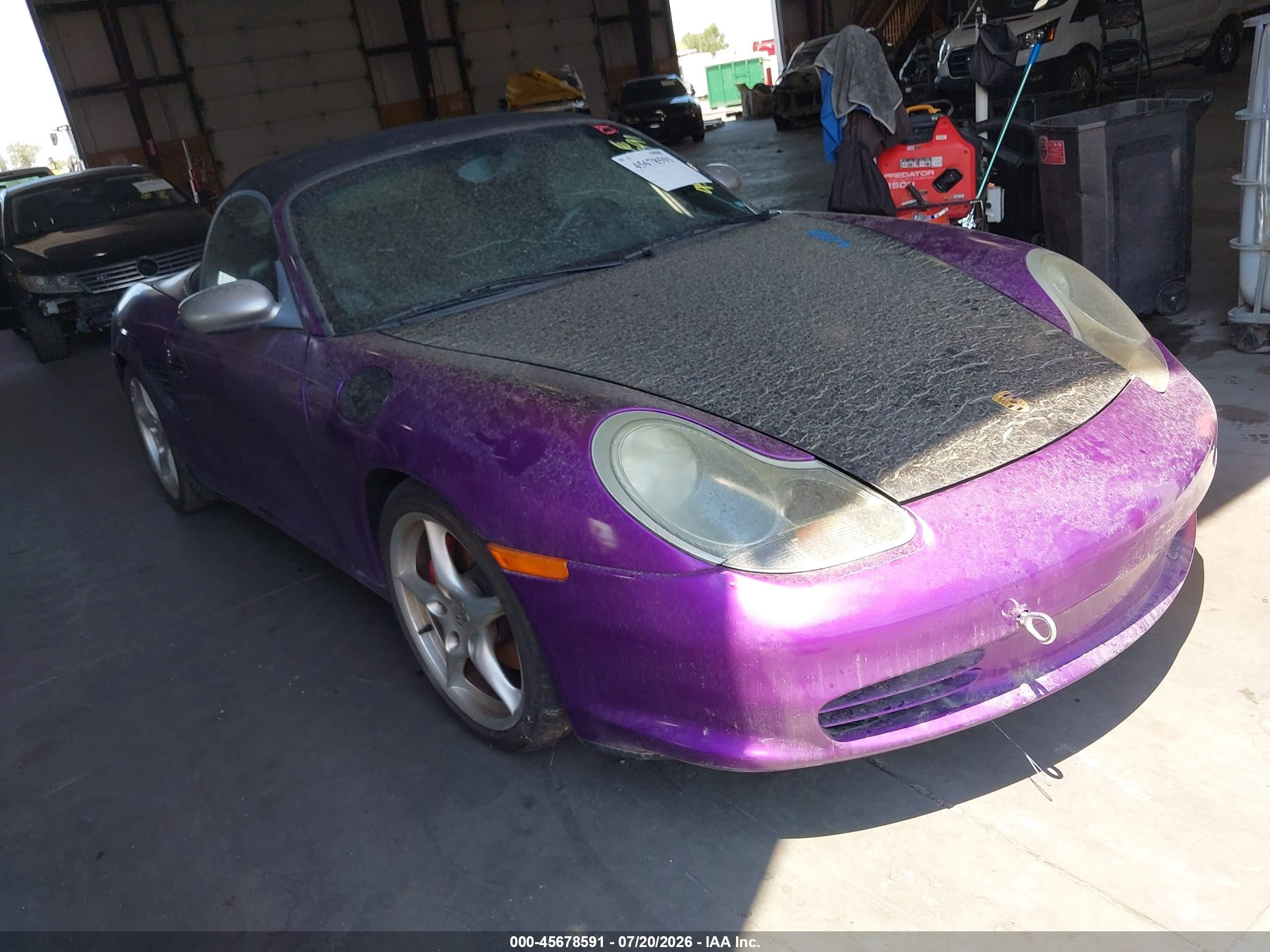 2003 Porsche Boxster S Purple vin: WP0CB29833U661367