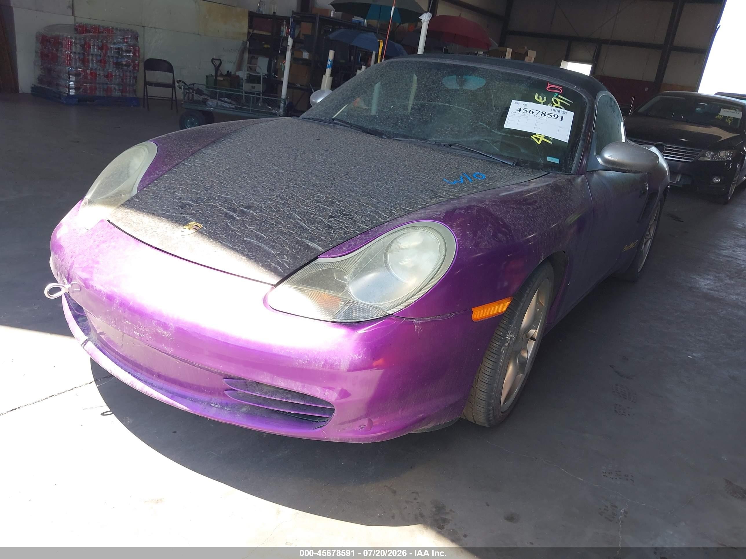 2003 Porsche Boxster S Фиолетовый vin: WP0CB29833U661367