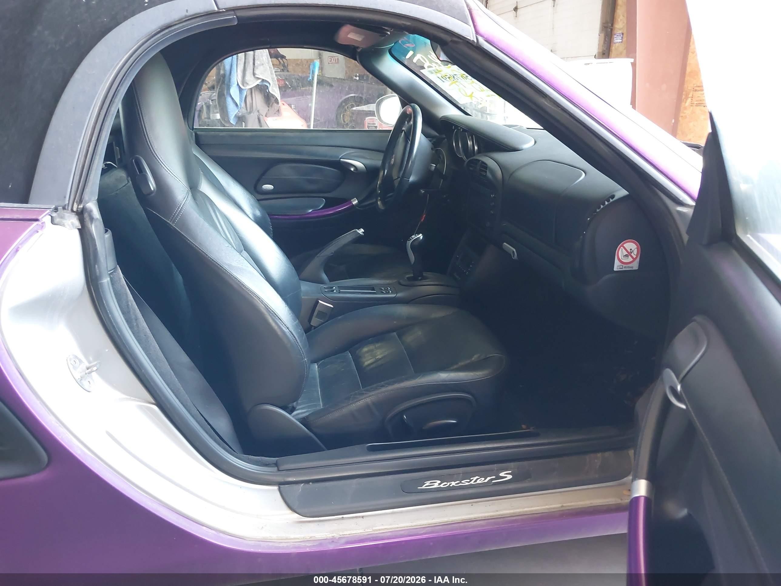 2003 Porsche Boxster S Фиолетовый vin: WP0CB29833U661367