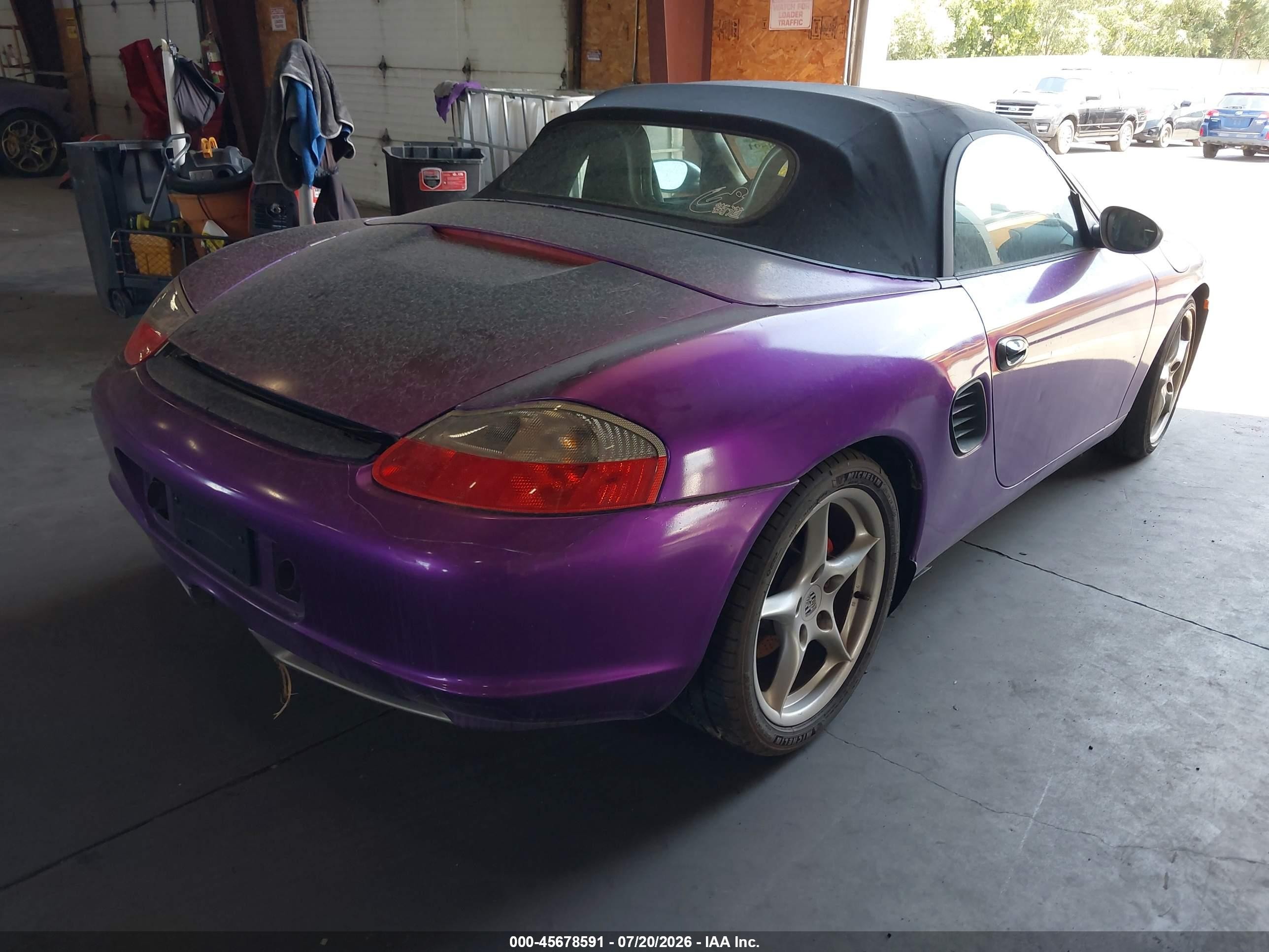 2003 Porsche Boxster S Фиолетовый vin: WP0CB29833U661367
