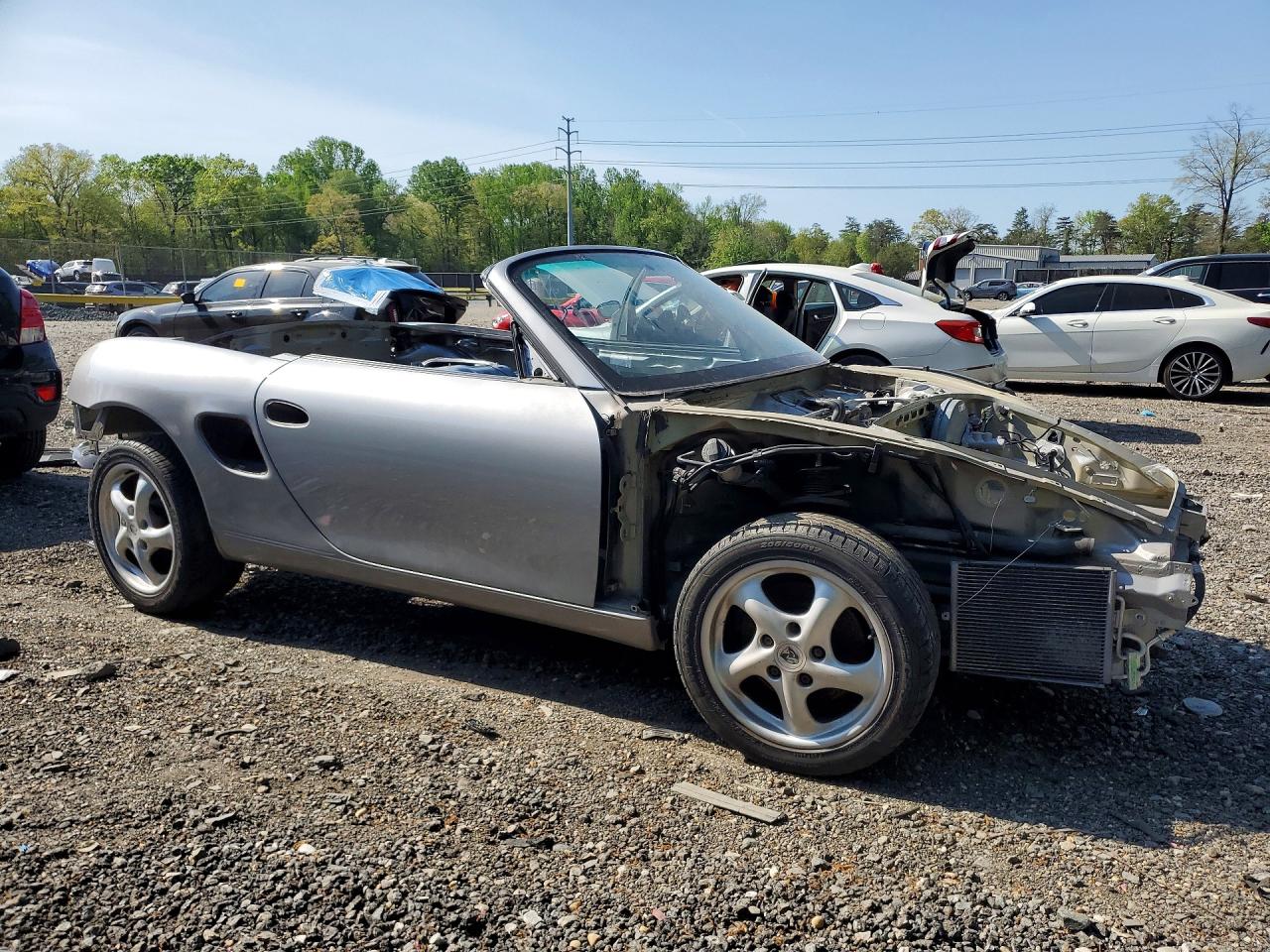 2004 Porsche Boxster S Silver vin: WP0CB29844U661704