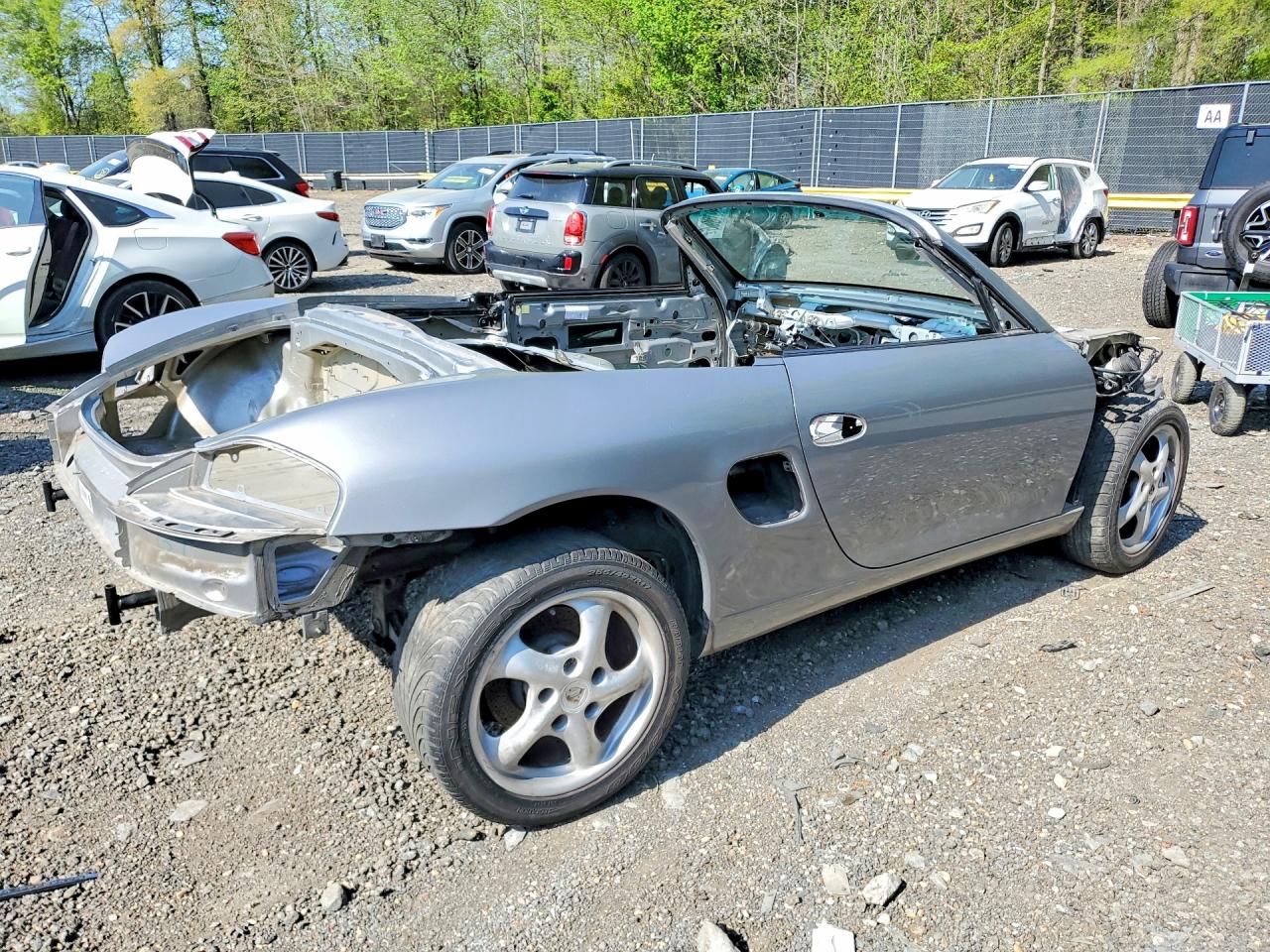 2004 Porsche Boxster S Silver vin: WP0CB29844U661704
