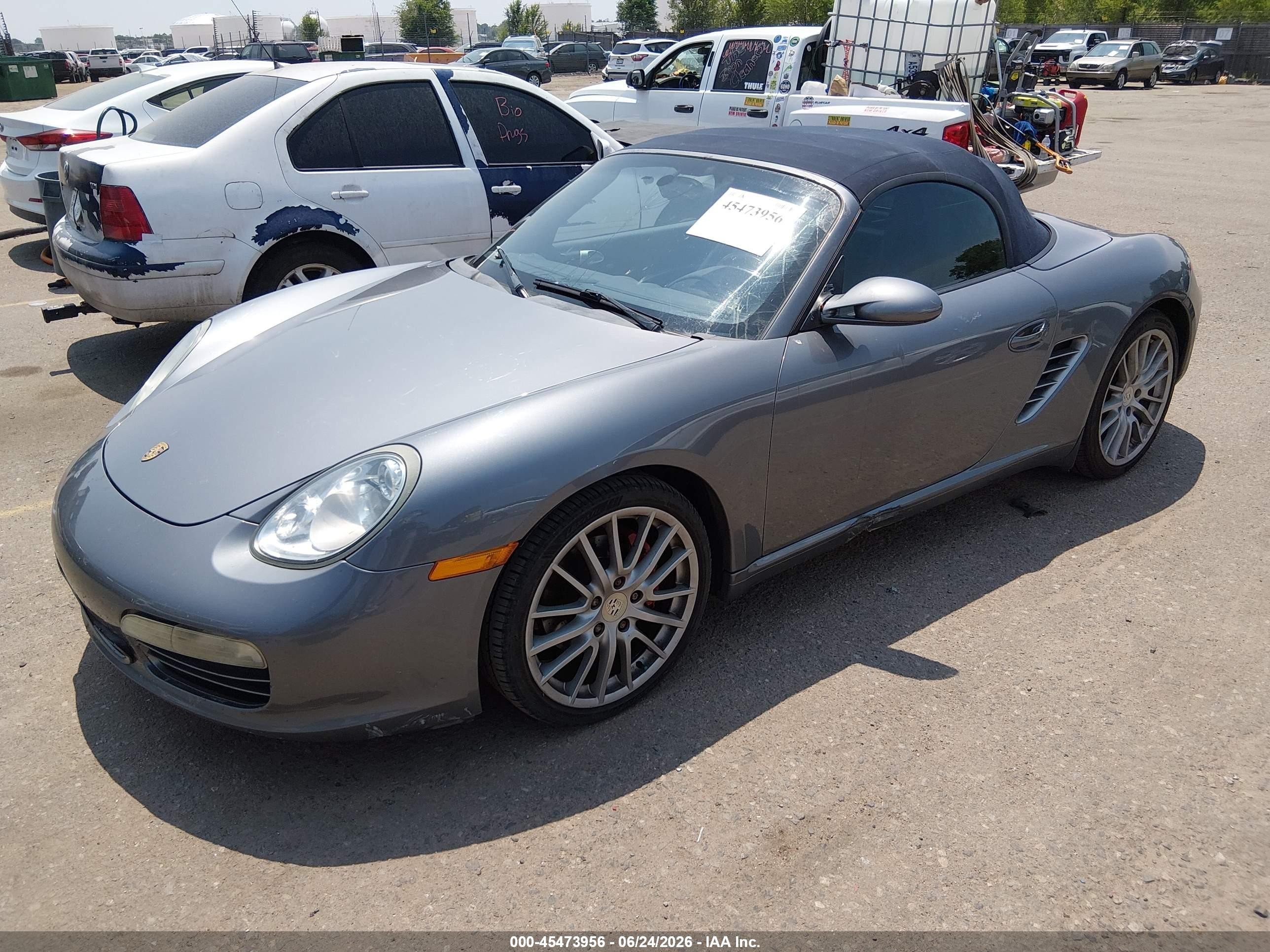 2005 Porsche Boxster S Серебряный vin: WP0CB29845U731512