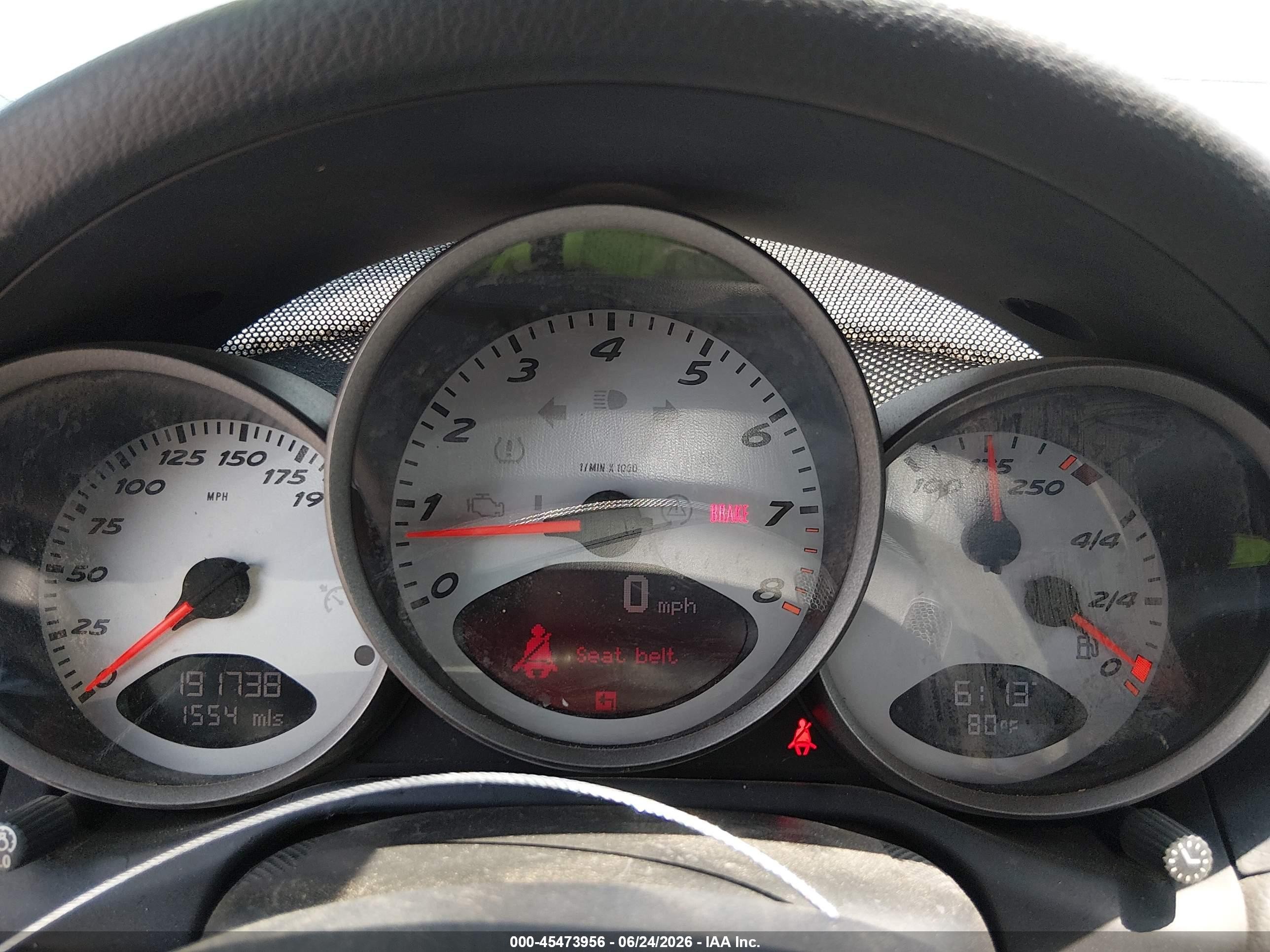 2005 Porsche Boxster S Серебряный vin: WP0CB29845U731512