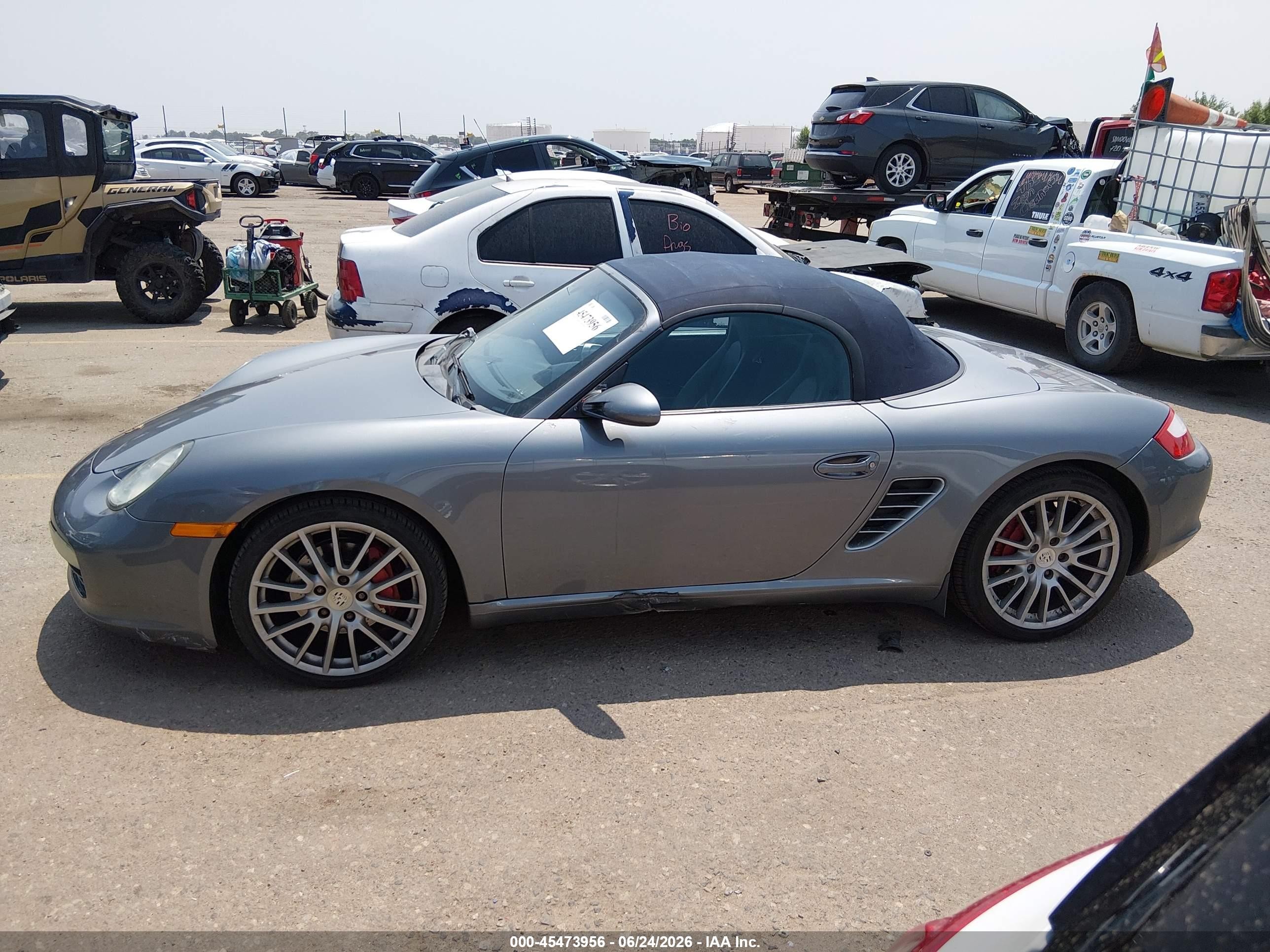 2005 Porsche Boxster S Серебряный vin: WP0CB29845U731512
