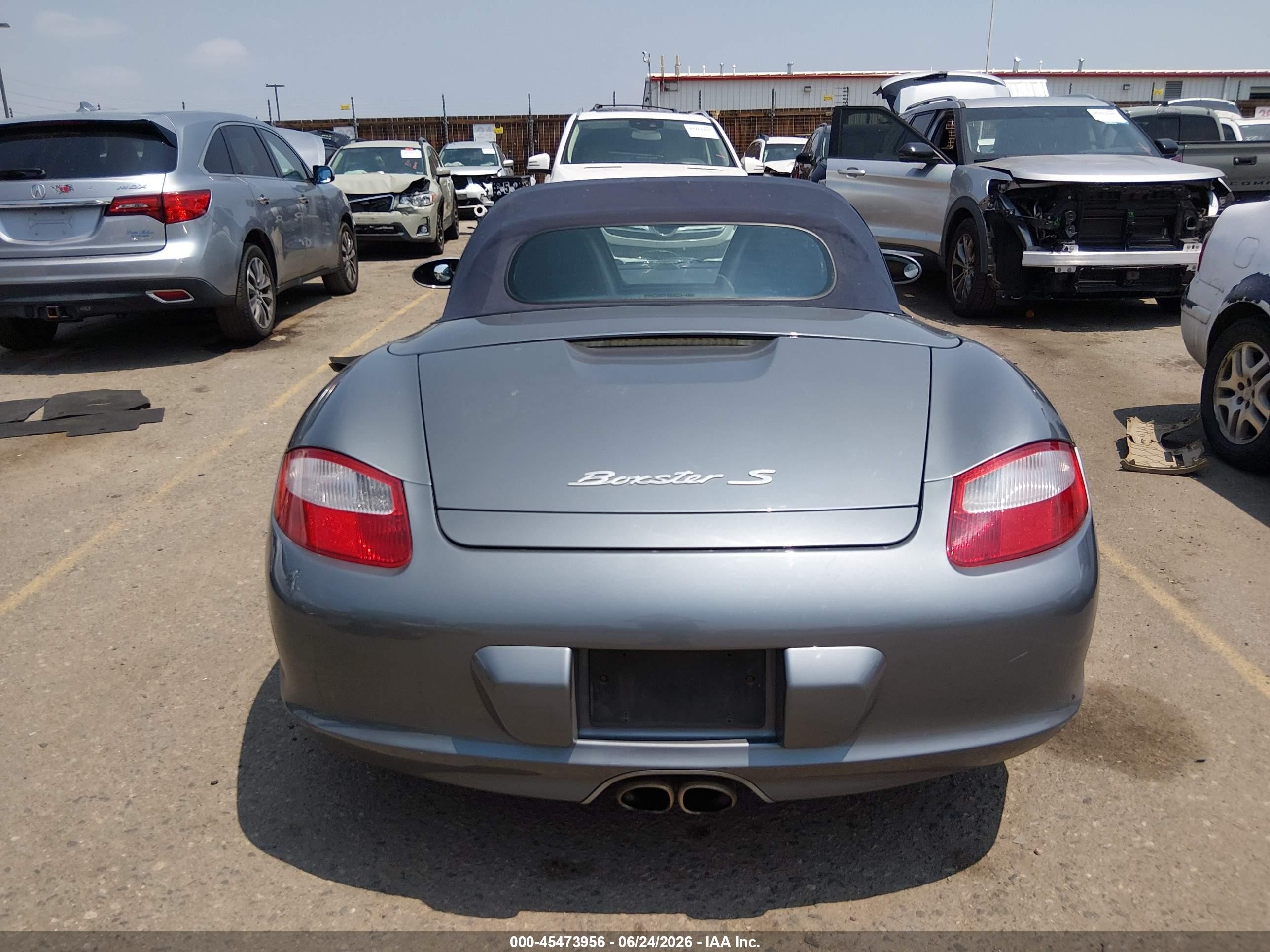 2005 Porsche Boxster S Серебряный vin: WP0CB29845U731512