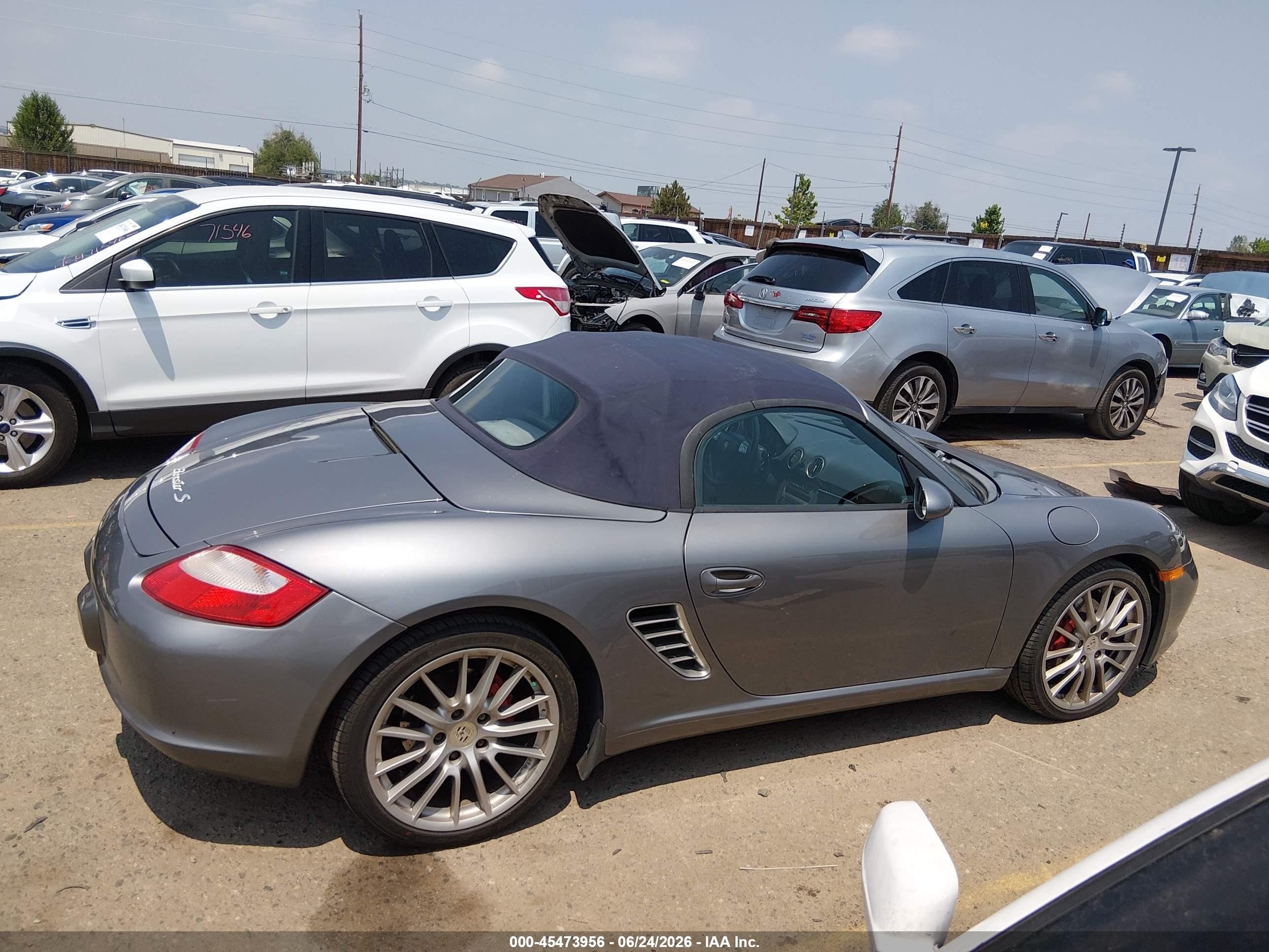 2005 Porsche Boxster S Серебряный vin: WP0CB29845U731512