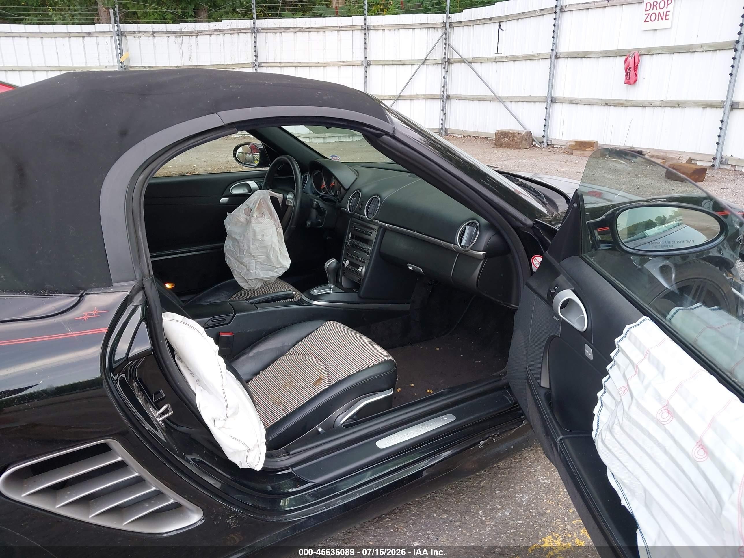 2006 Porsche Boxster S Black vin: WP0CB29846S730230