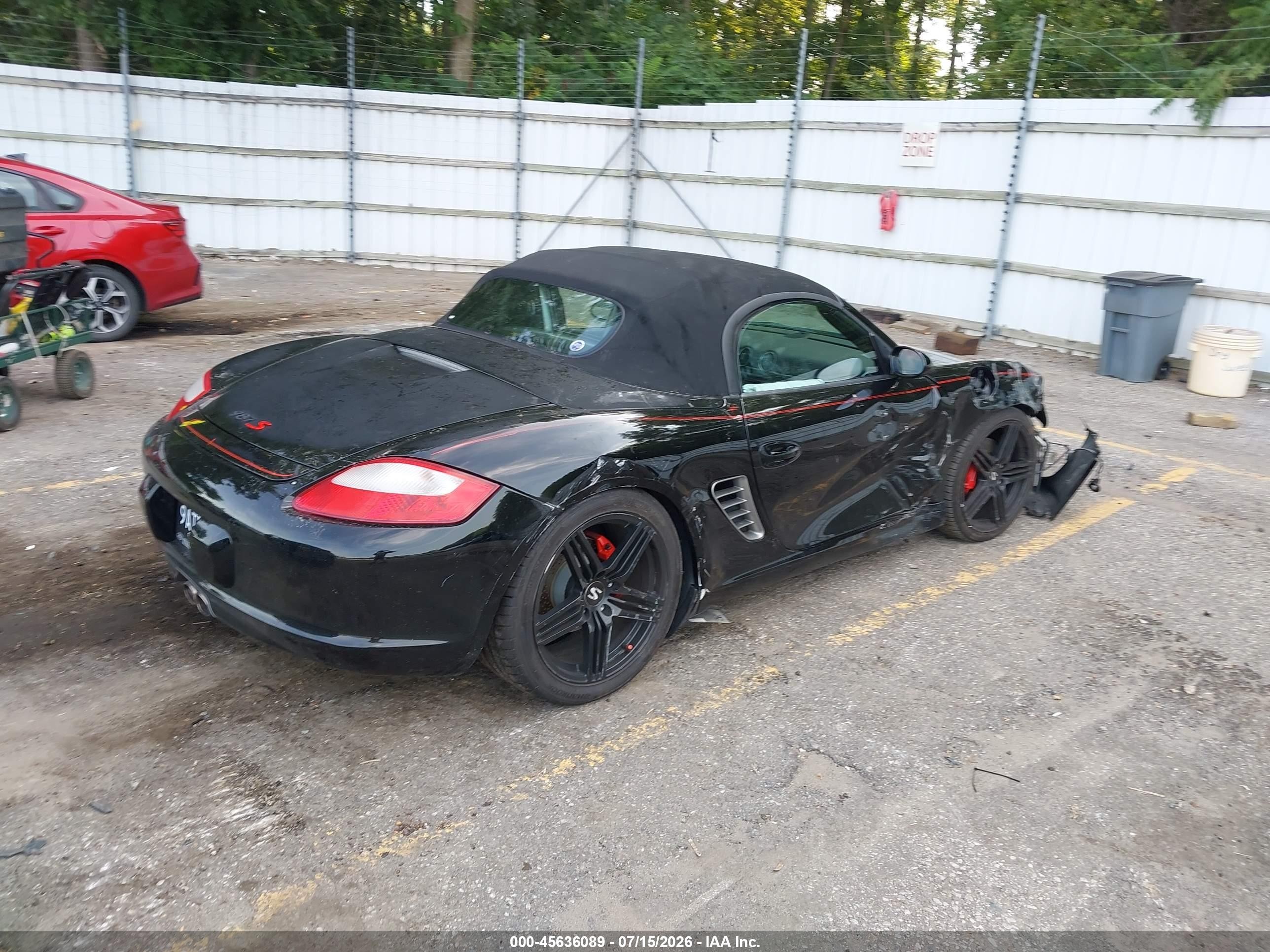 2006 Porsche Boxster S Black vin: WP0CB29846S730230