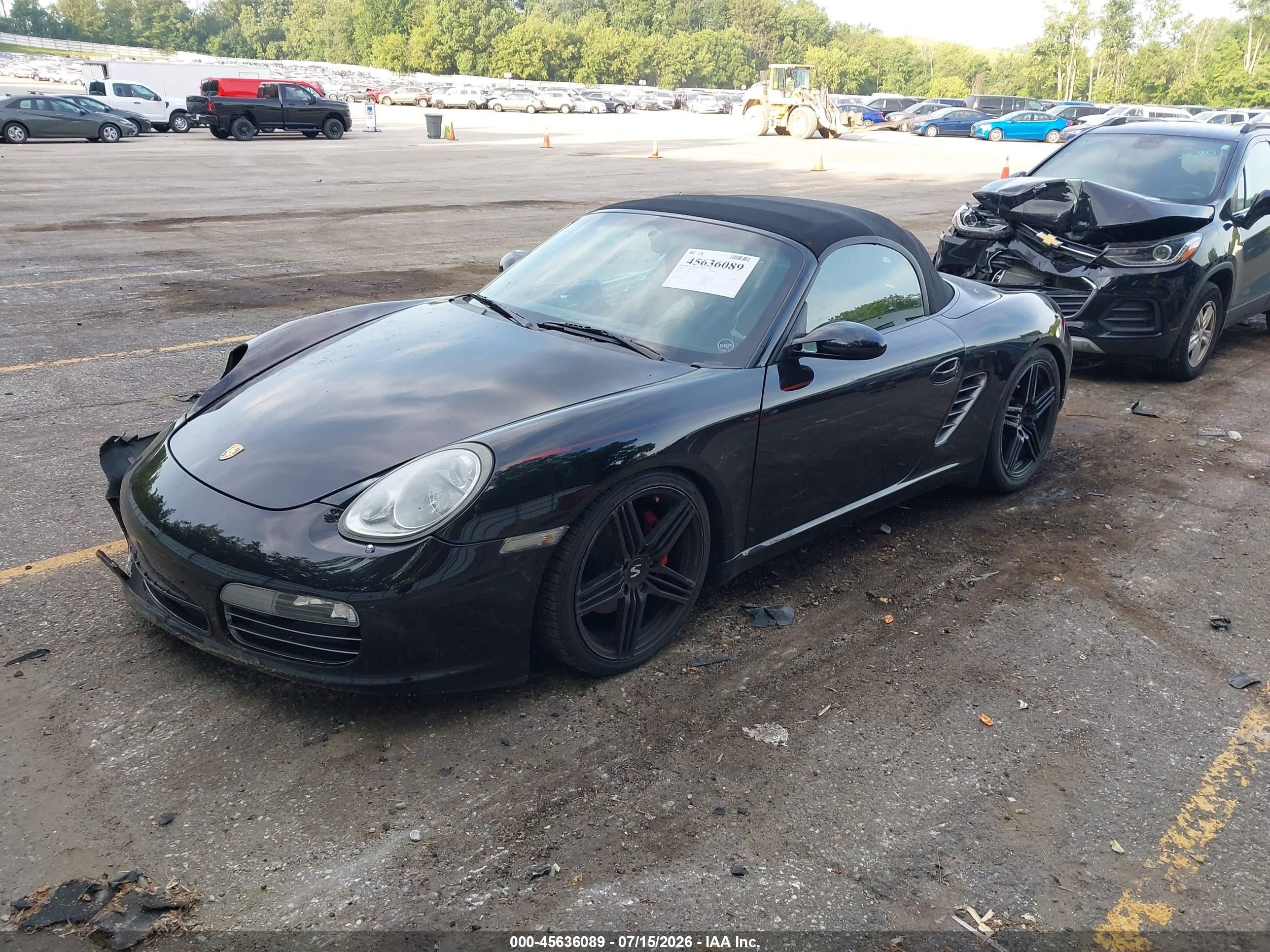 2006 Porsche Boxster S Black vin: WP0CB29846S730230