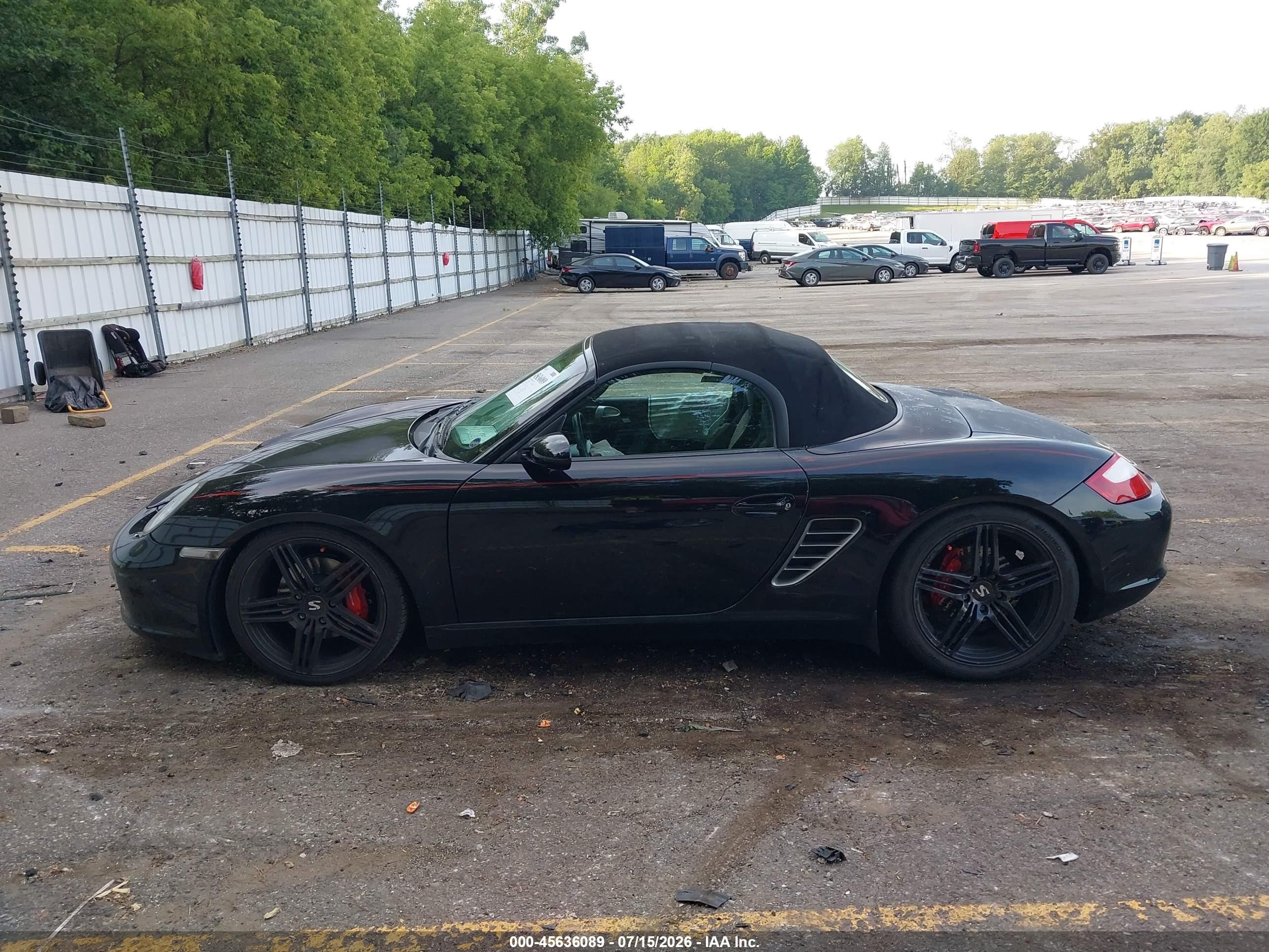 2006 Porsche Boxster S Black vin: WP0CB29846S730230