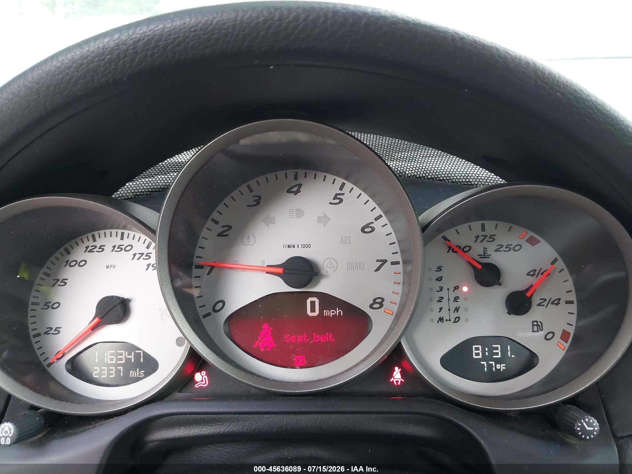 2006 Porsche Boxster S Black vin: WP0CB29846S730230