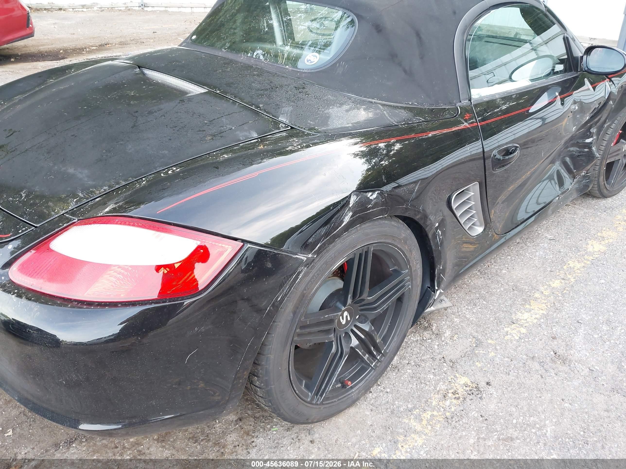 2006 Porsche Boxster S Black vin: WP0CB29846S730230