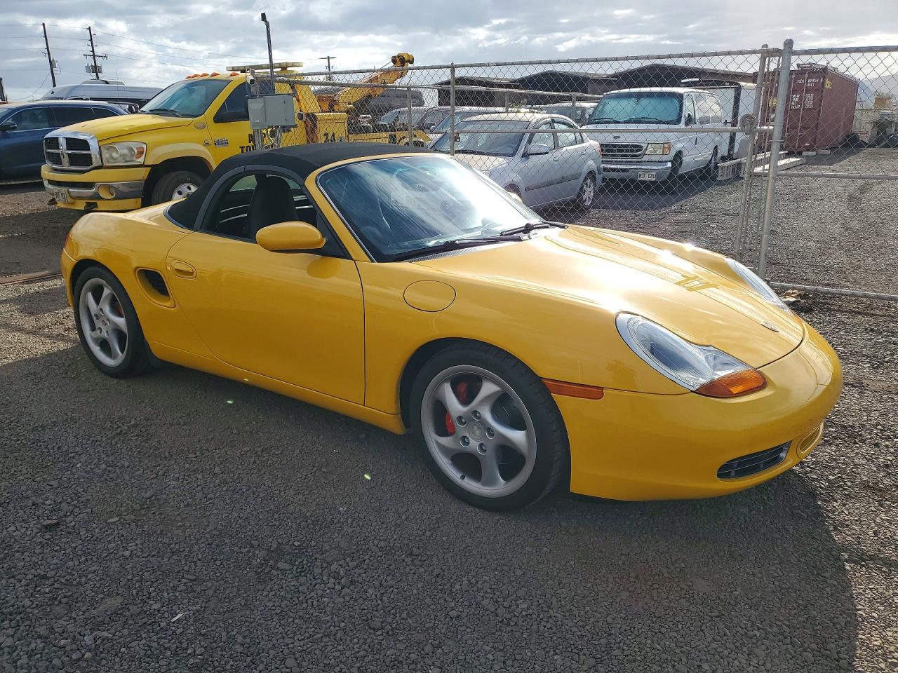 2000 Porsche Boxster S Yellow vin: WP0CB2984YU661594