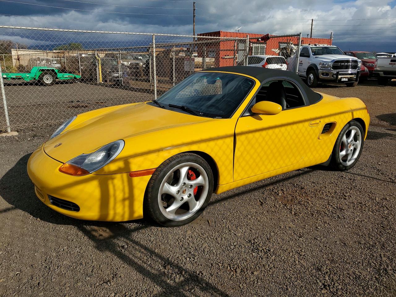 2000 Porsche Boxster S Yellow vin: WP0CB2984YU661594