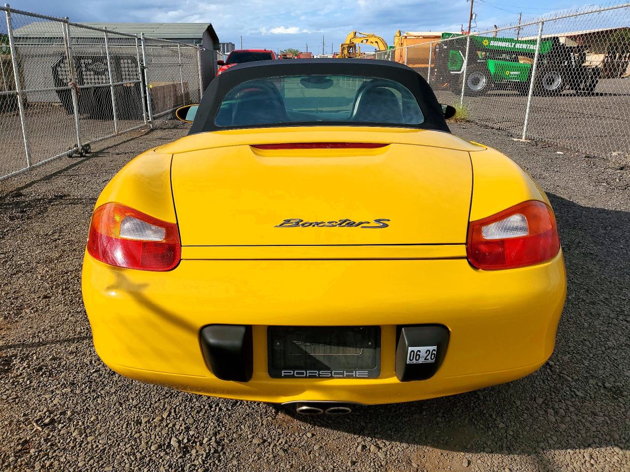 2000 Porsche Boxster S Yellow vin: WP0CB2984YU661594