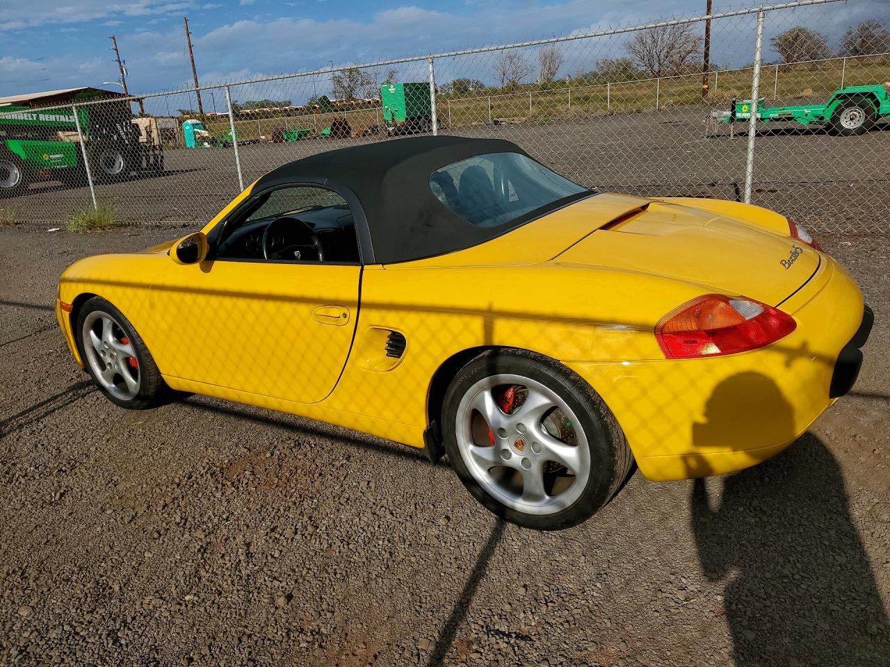2000 Porsche Boxster S Yellow vin: WP0CB2984YU661594