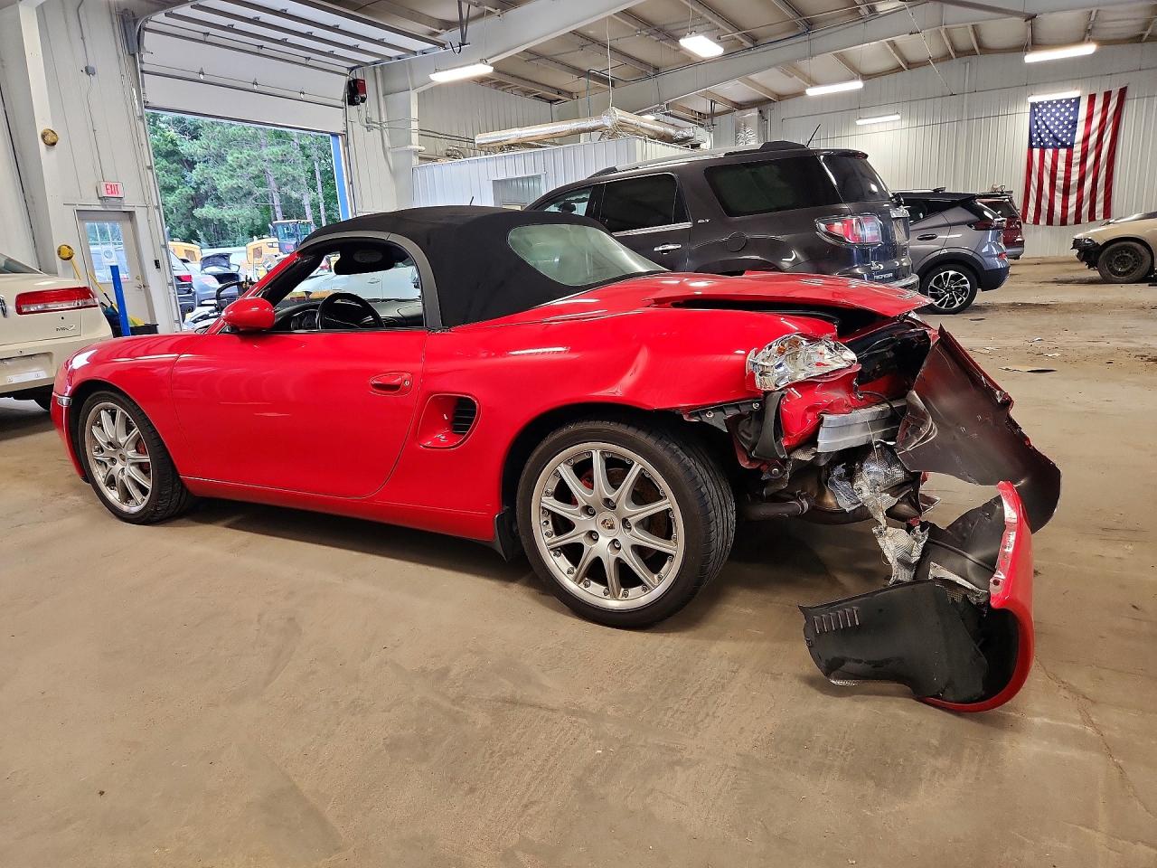 2002 Porsche Boxster S Red vin: WP0CB29852U660428