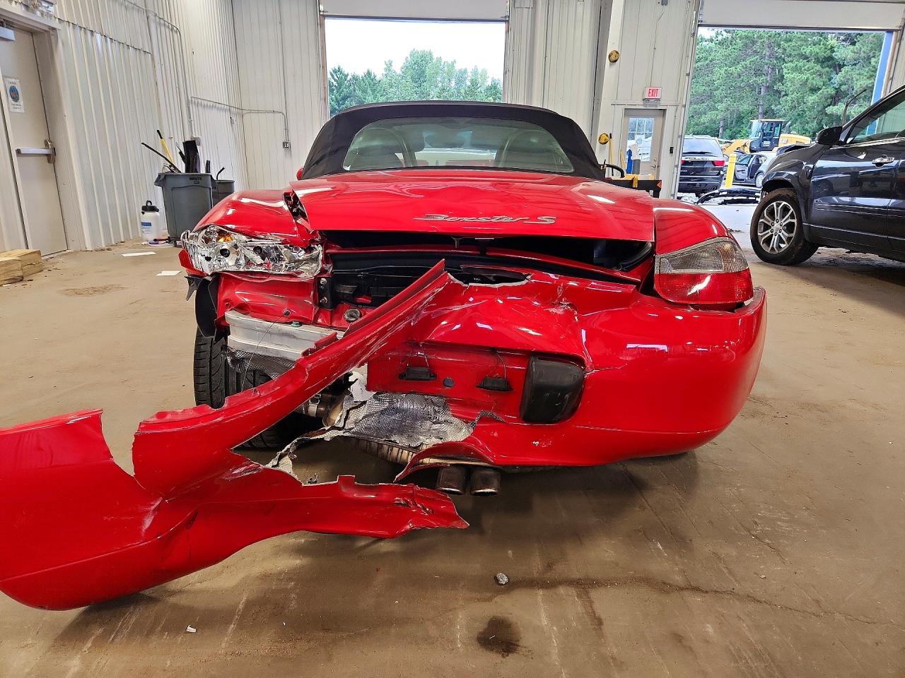 2002 Porsche Boxster S Red vin: WP0CB29852U660428