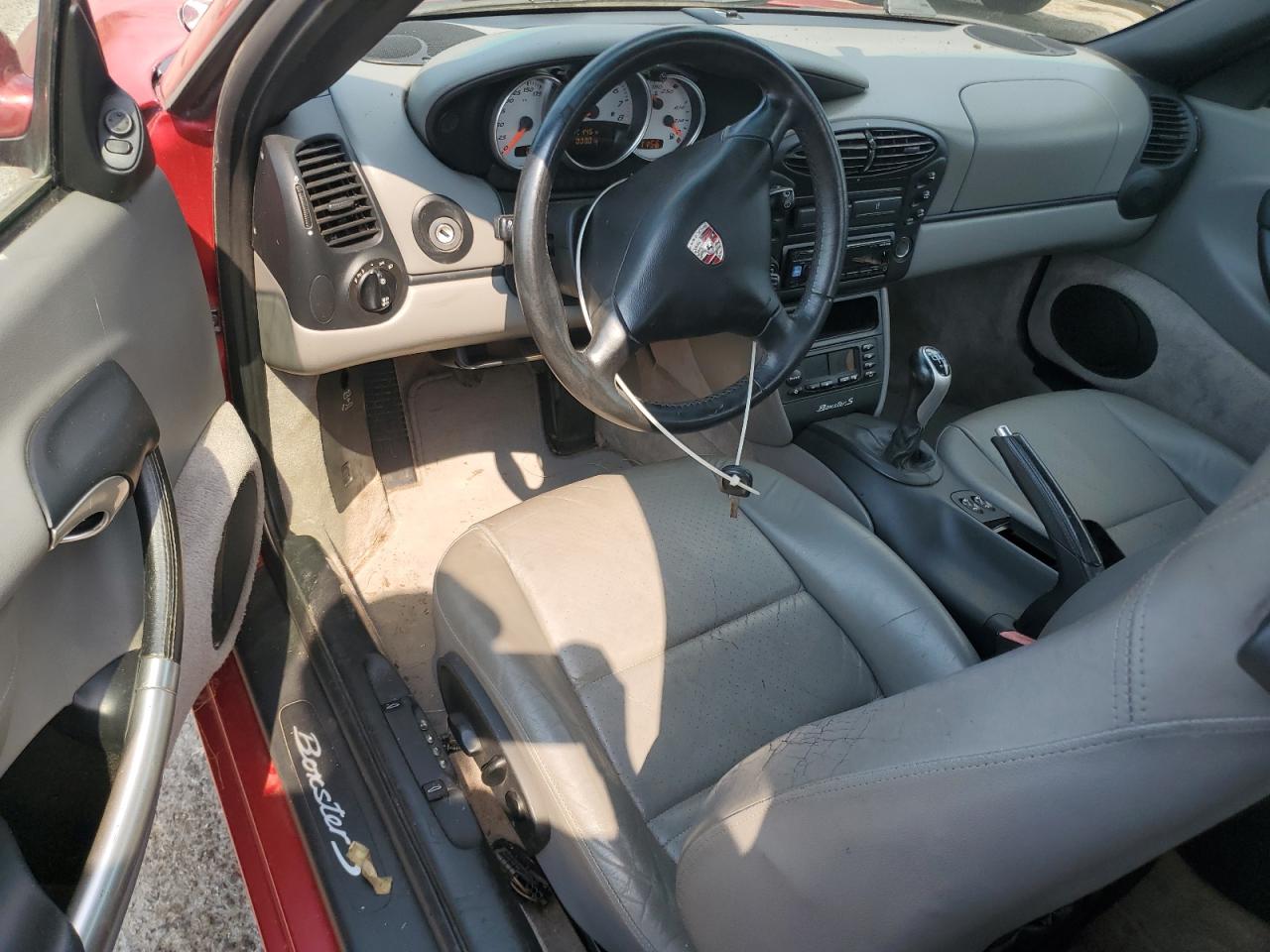 2002 Porsche Boxster S Red vin: WP0CB29852U661028