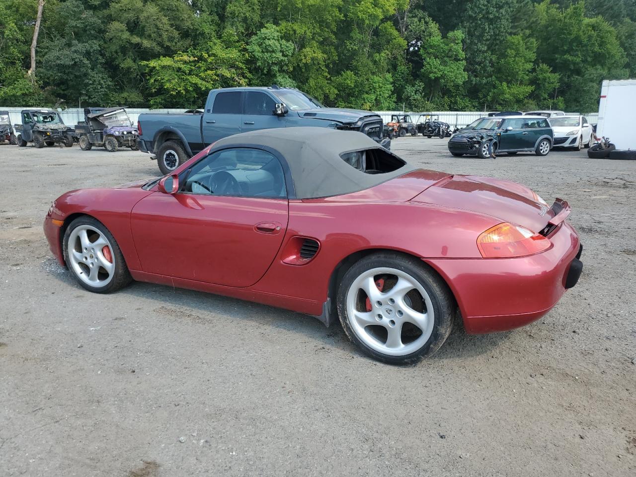 2002 Porsche Boxster S Red vin: WP0CB29852U661028