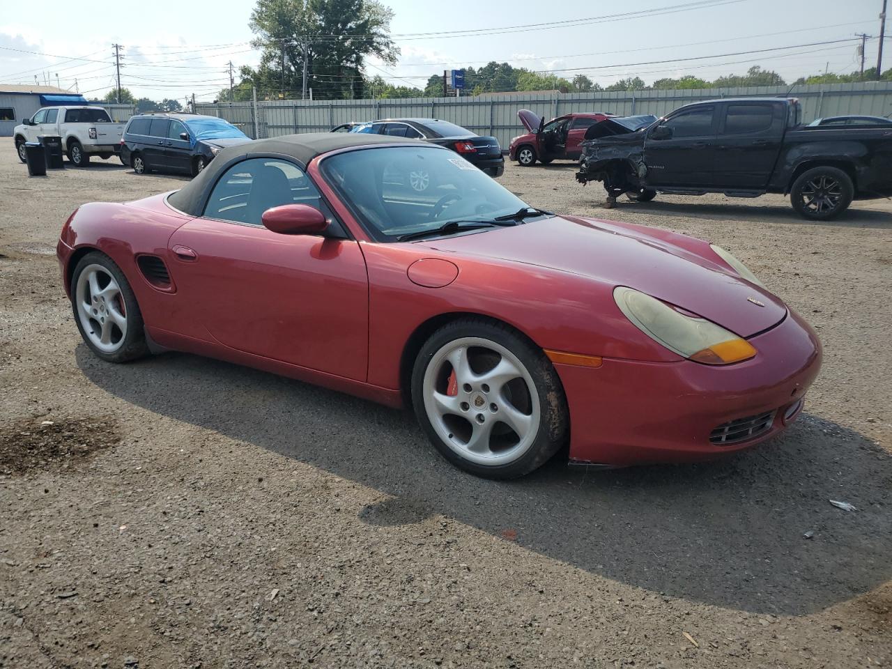 2002 Porsche Boxster S Red vin: WP0CB29852U661028