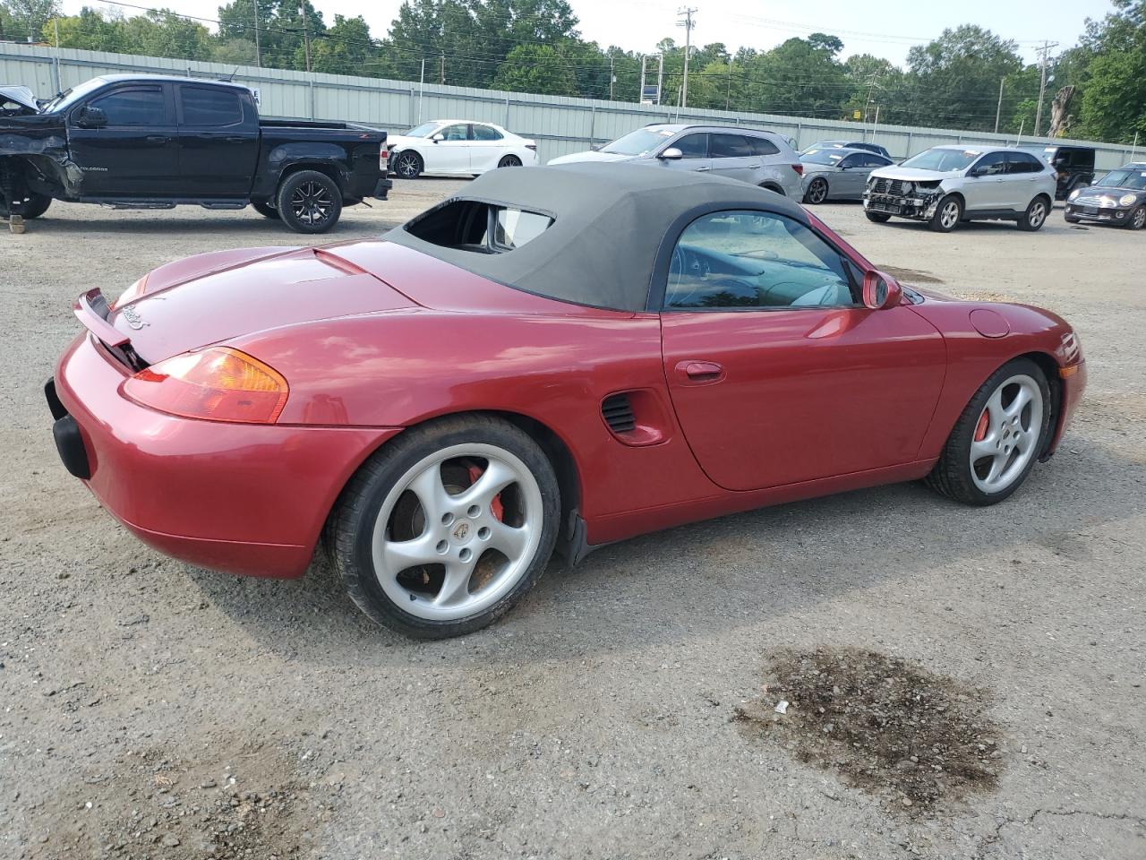 2002 Porsche Boxster S Red vin: WP0CB29852U661028
