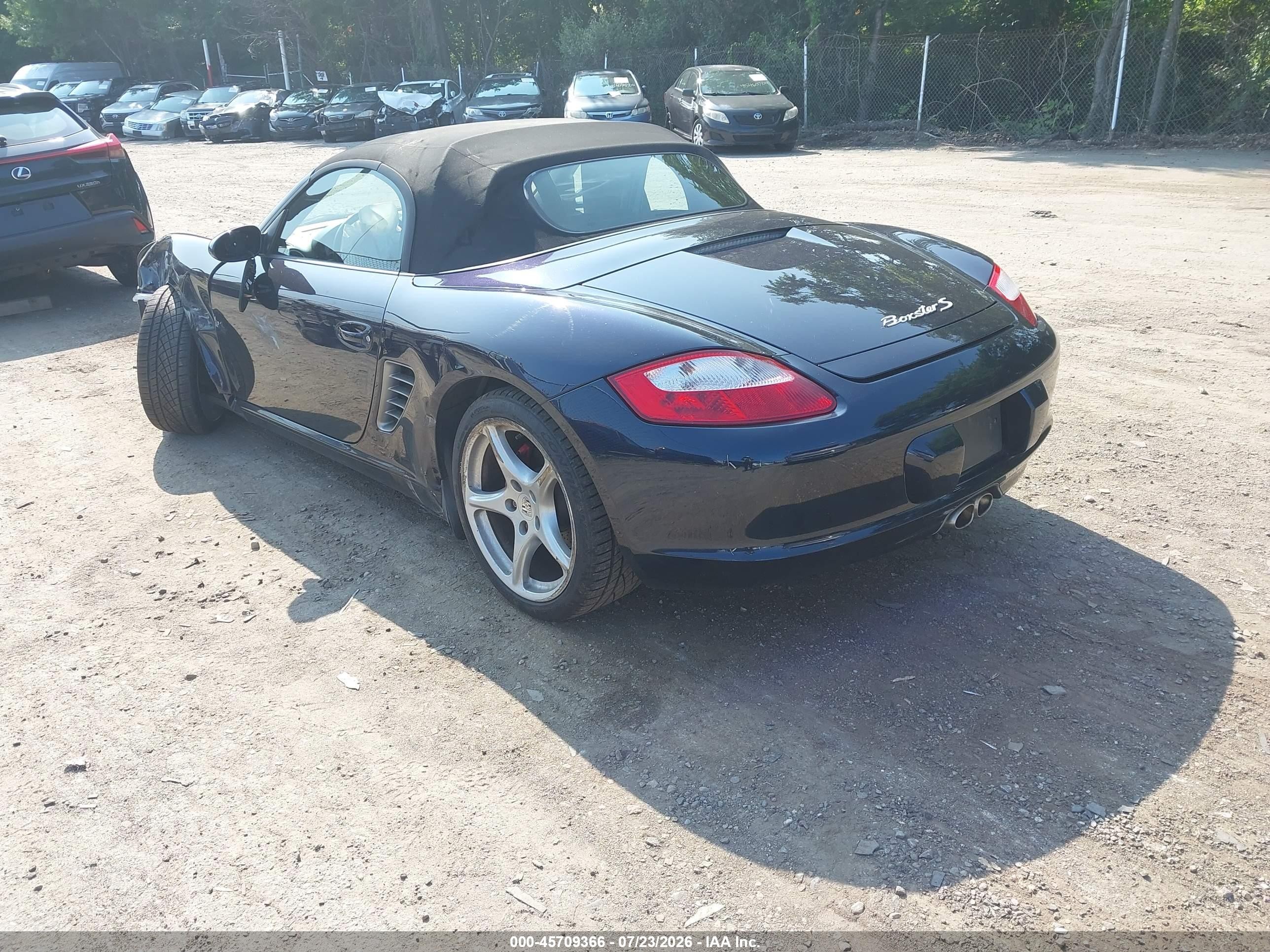 2005 Porsche Boxster S Синий vin: WP0CB29855U731969