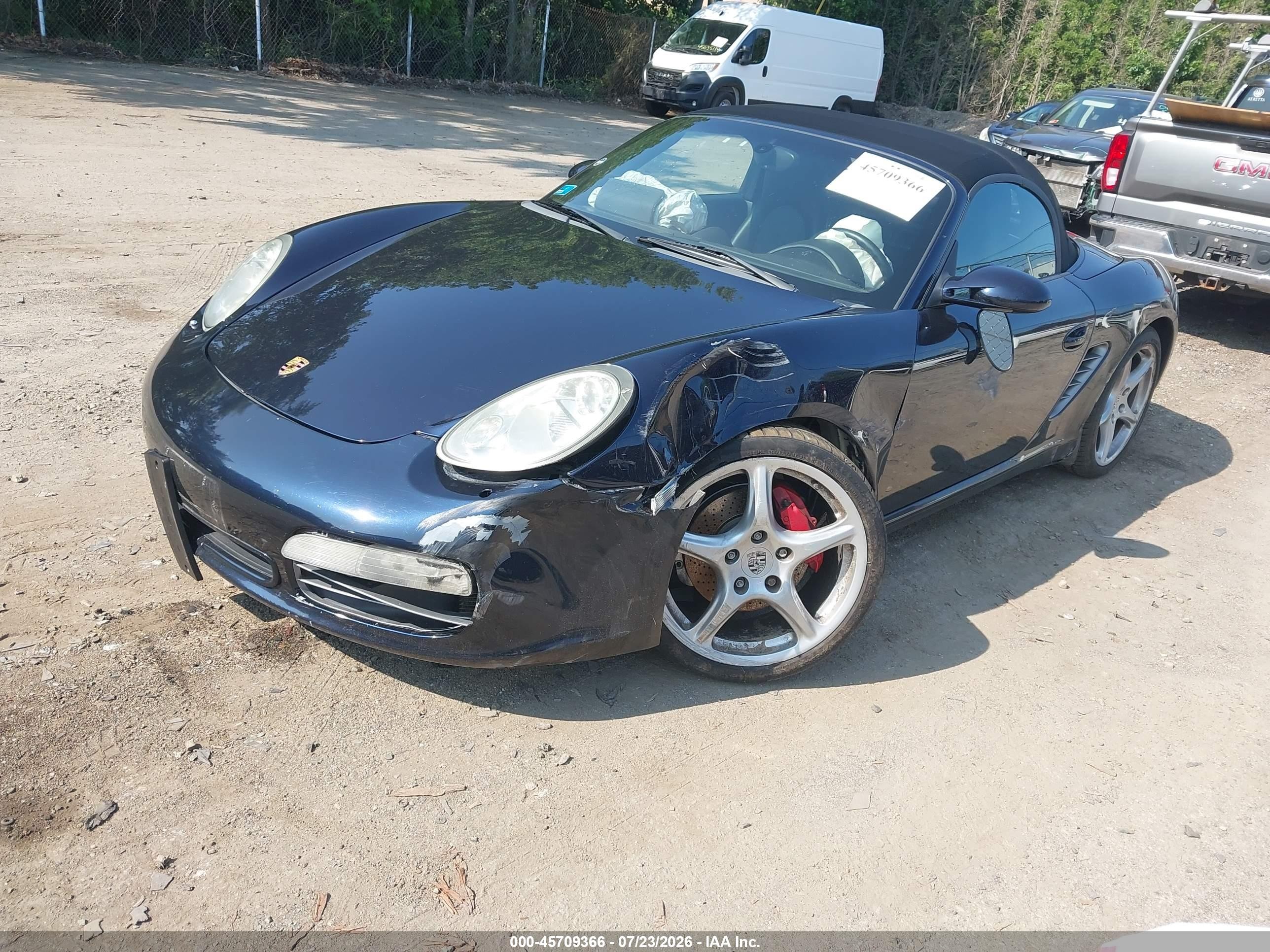 2005 Porsche Boxster S Синий vin: WP0CB29855U731969
