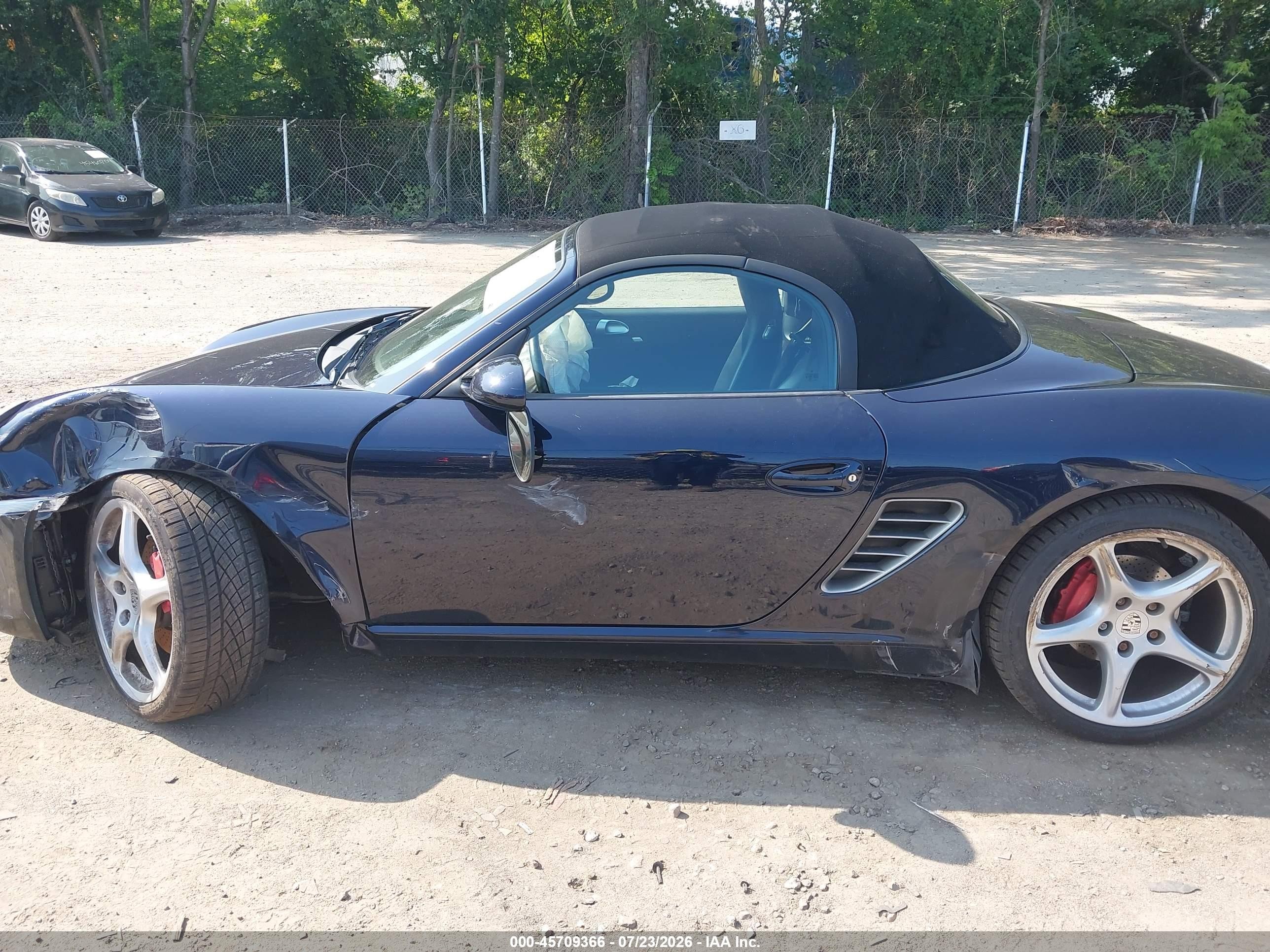 2005 Porsche Boxster S Синий vin: WP0CB29855U731969