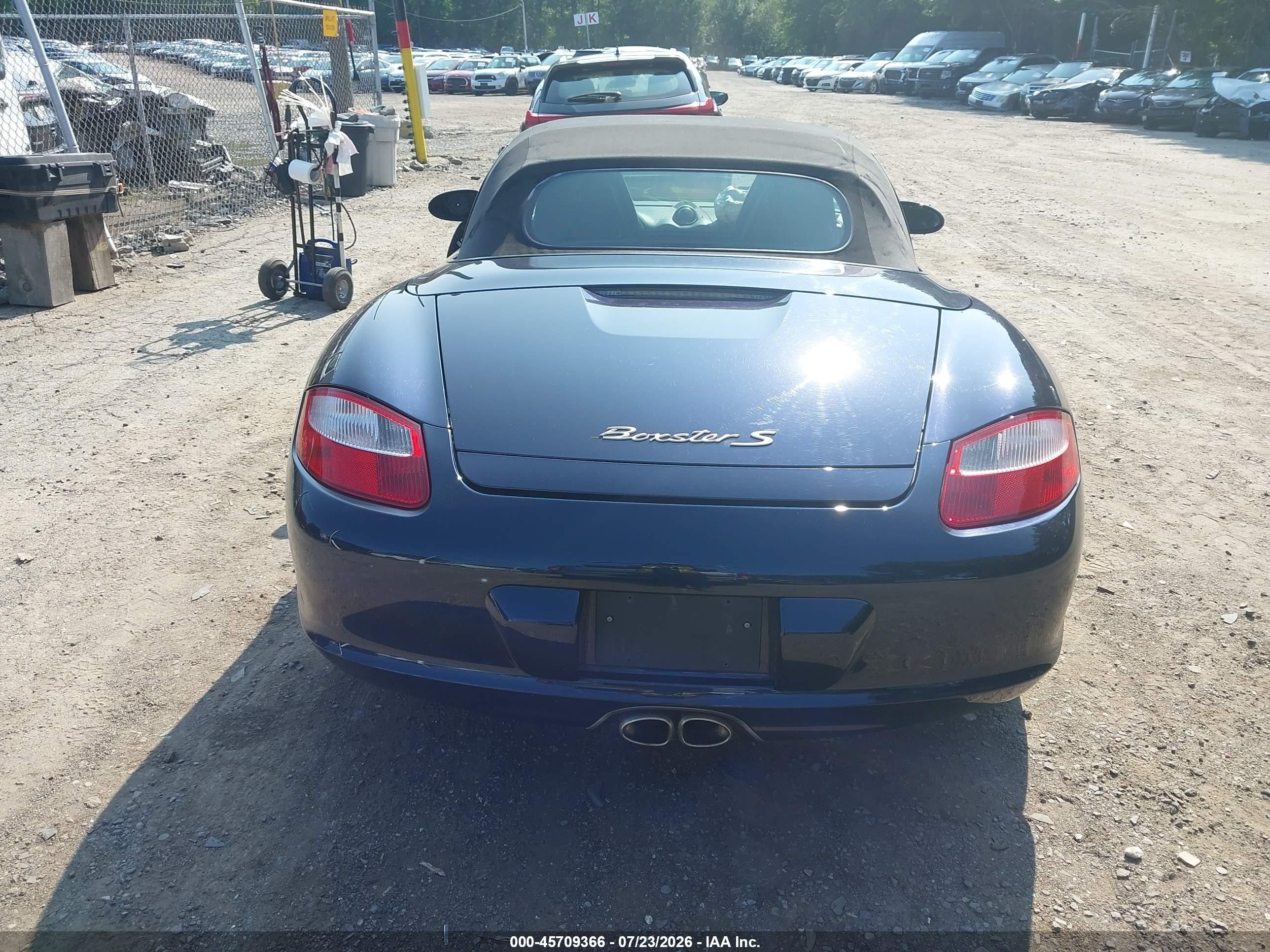 2005 Porsche Boxster S Синий vin: WP0CB29855U731969