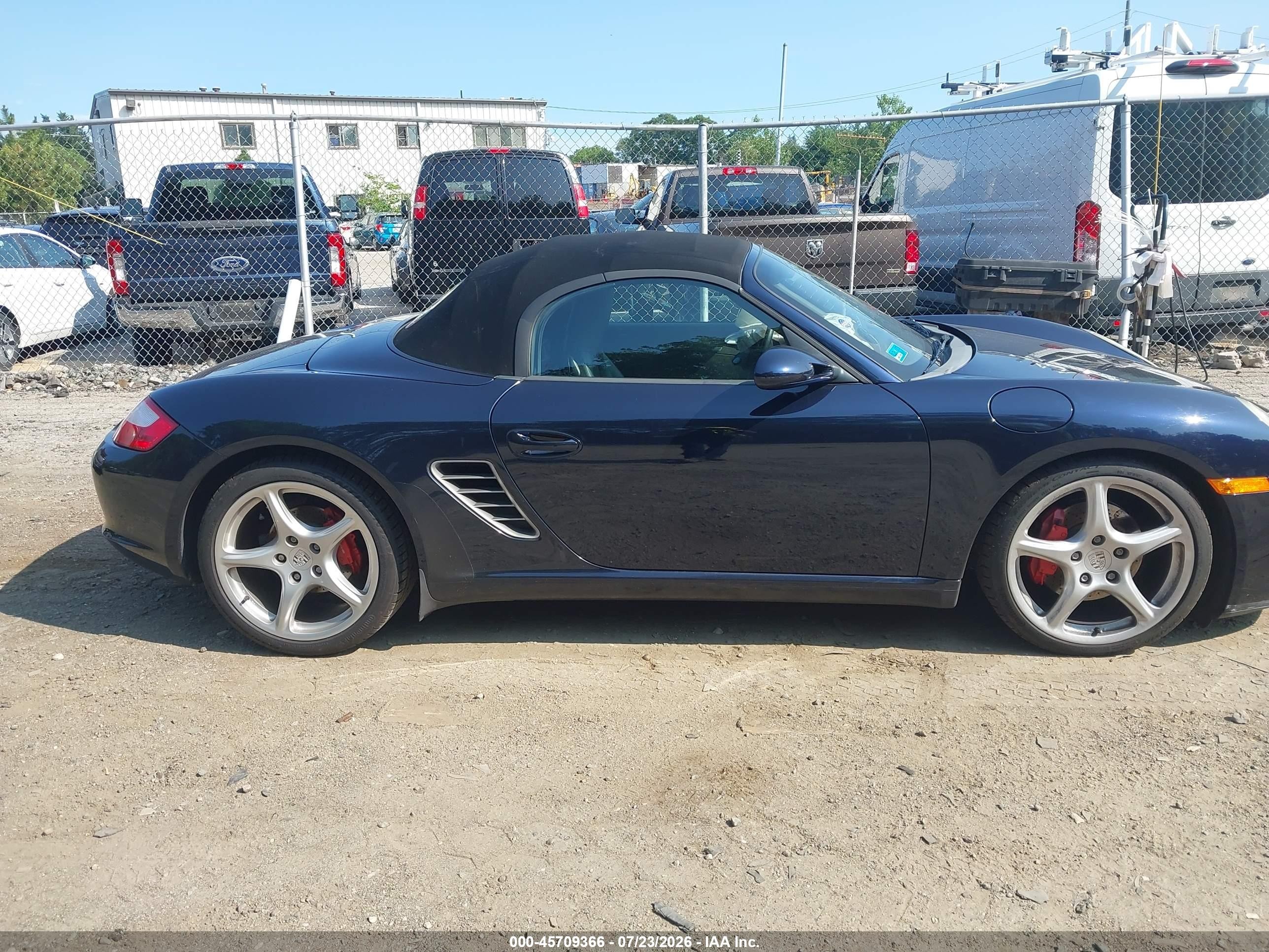 2005 Porsche Boxster S Синий vin: WP0CB29855U731969