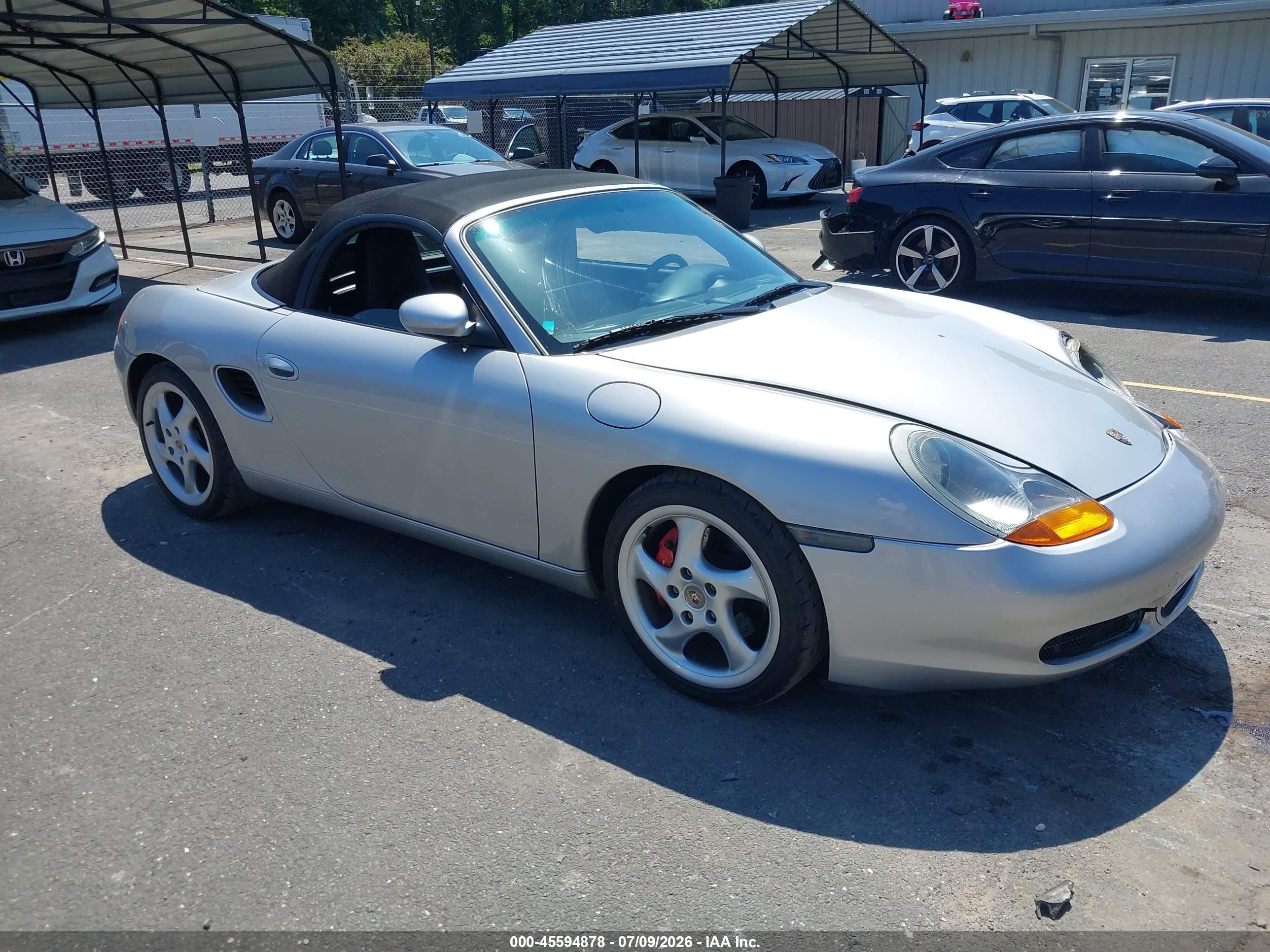 2002 Porsche Boxster S Silver vin: WP0CB29862U661555