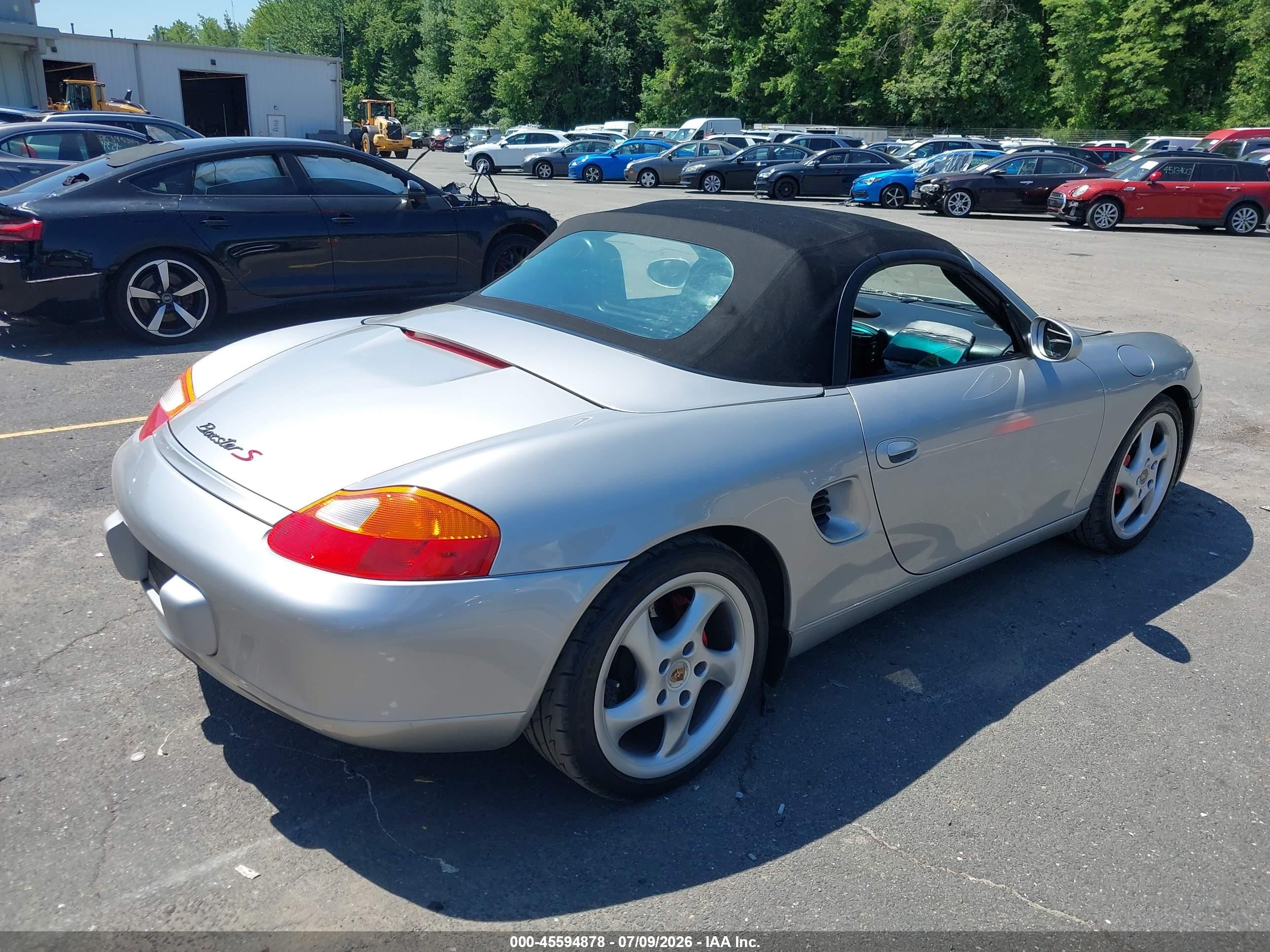 2002 Porsche Boxster S Silver vin: WP0CB29862U661555