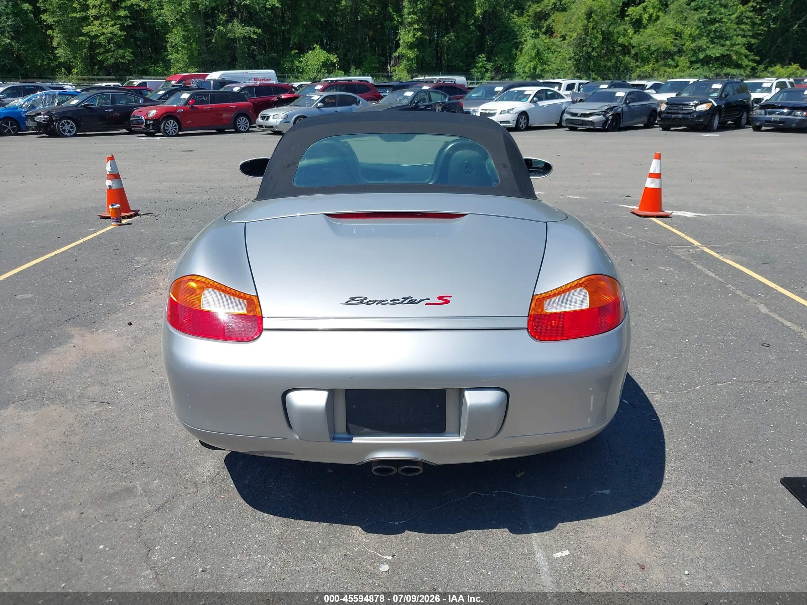 2002 Porsche Boxster S Silver vin: WP0CB29862U661555