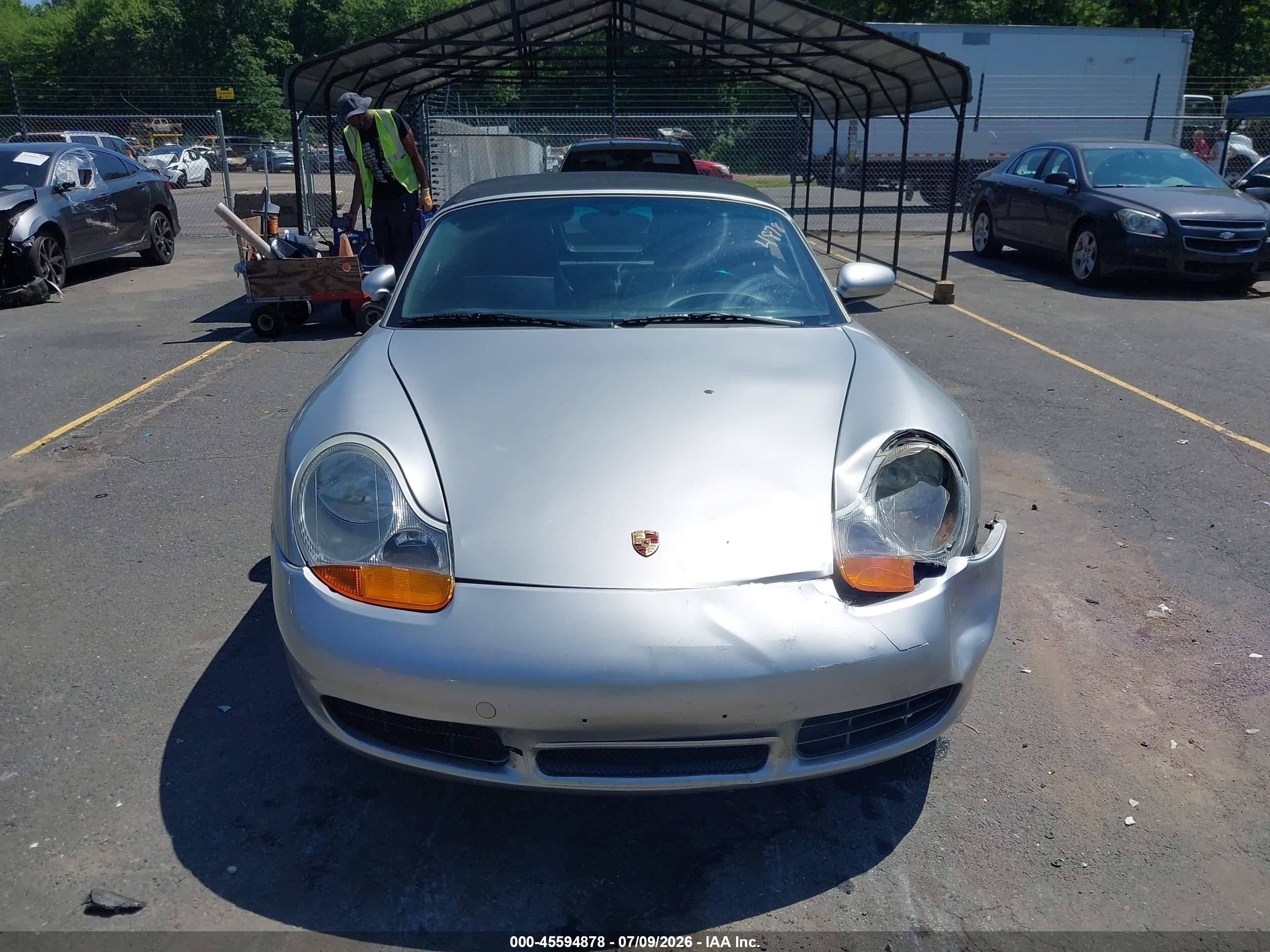 2002 Porsche Boxster S Silver vin: WP0CB29862U661555