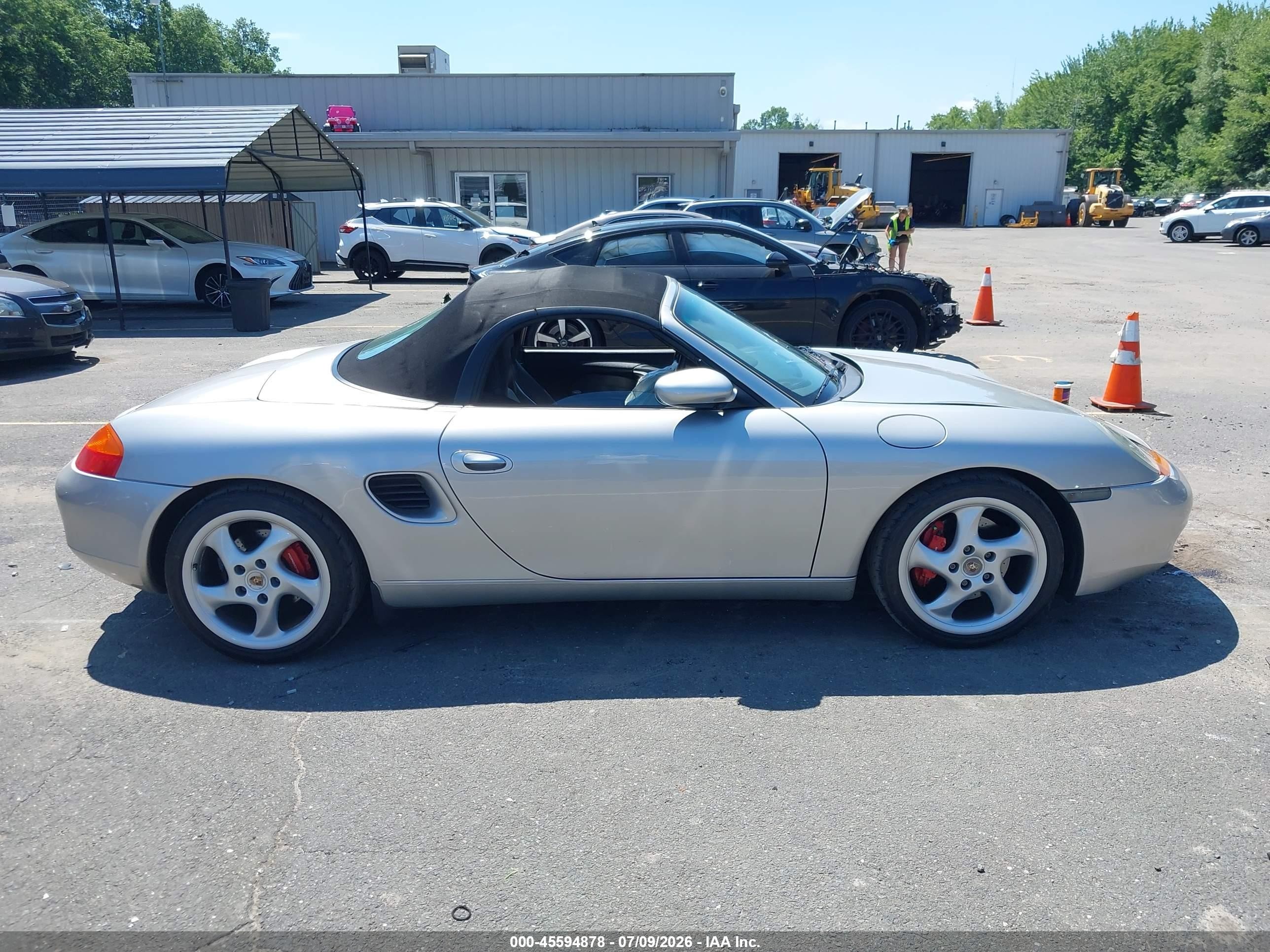 2002 Porsche Boxster S Silver vin: WP0CB29862U661555