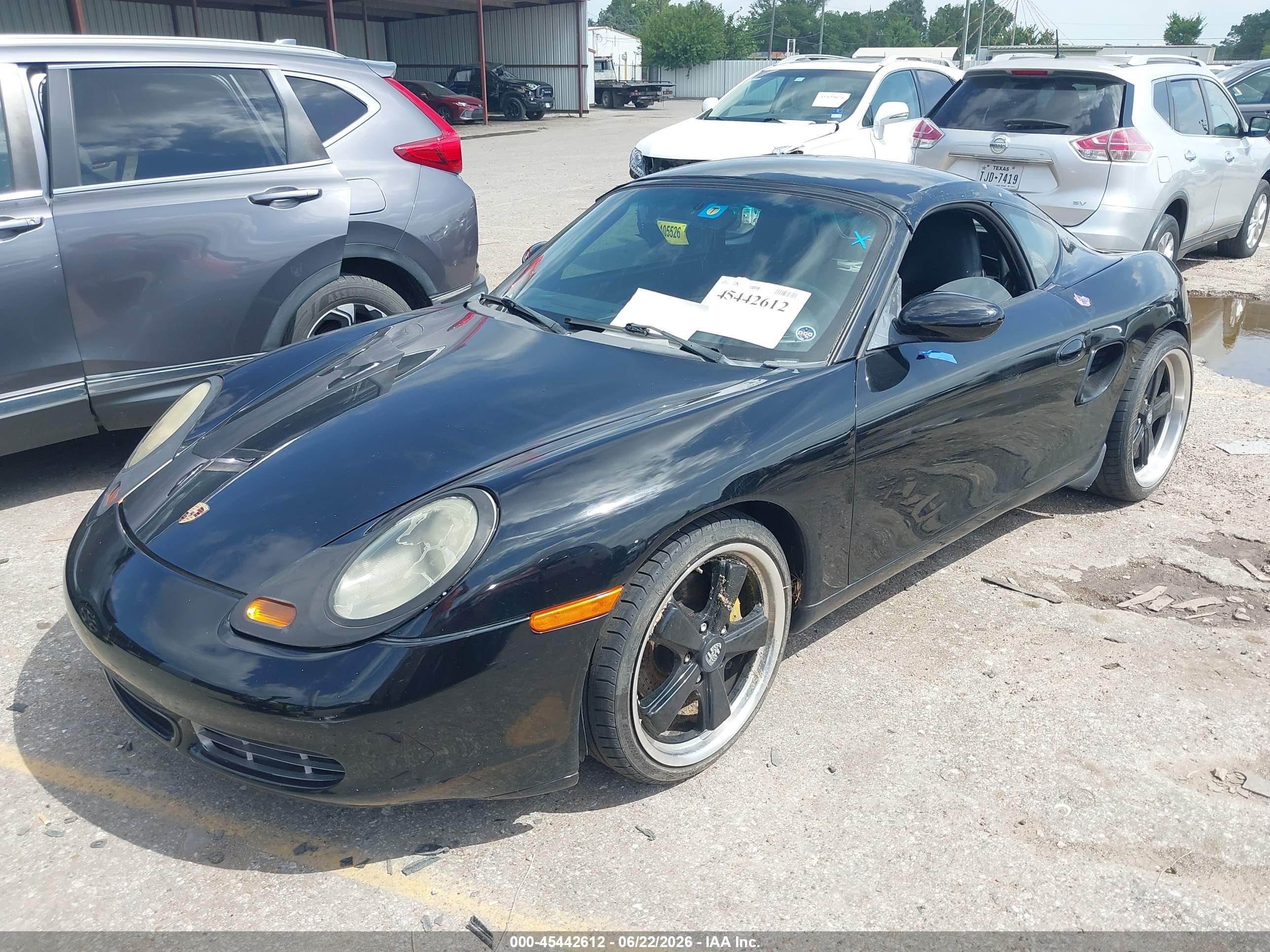 2002 Porsche Boxster S Black vin: WP0CB29872U662939